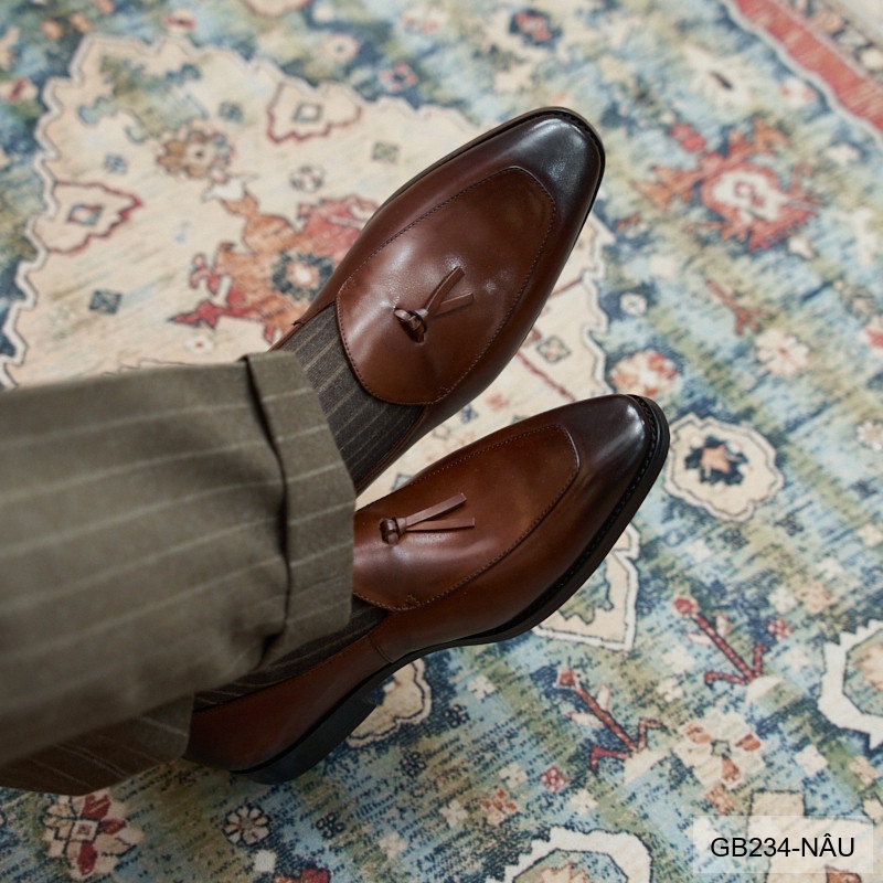 GB234 - Giày Nam Lười Da Bò Thời Trang Hàn Quốc Đế Cao Su Thoáng Khí_thumbnail_17