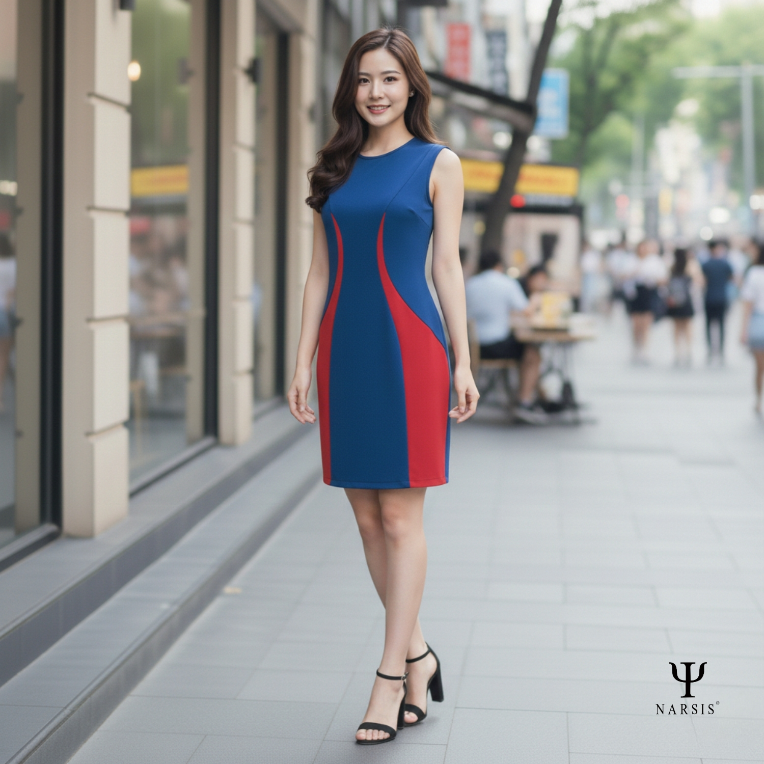 VÁY NỮ NEW1276 NARSIS CHẤT LIỆU THOÁNG MÁT, DỄ CHỊU, THOẢI MÁI CẢ NGÀY, DỄ VẬN ĐỘNG_thumbnail_4