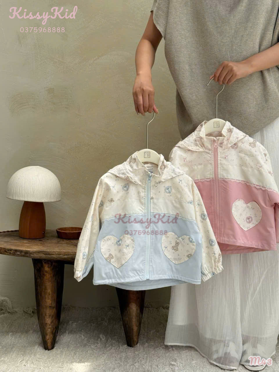 (M43) Áo khoác gió hồng túi tim Ucee Heyduck_thumbnail_0