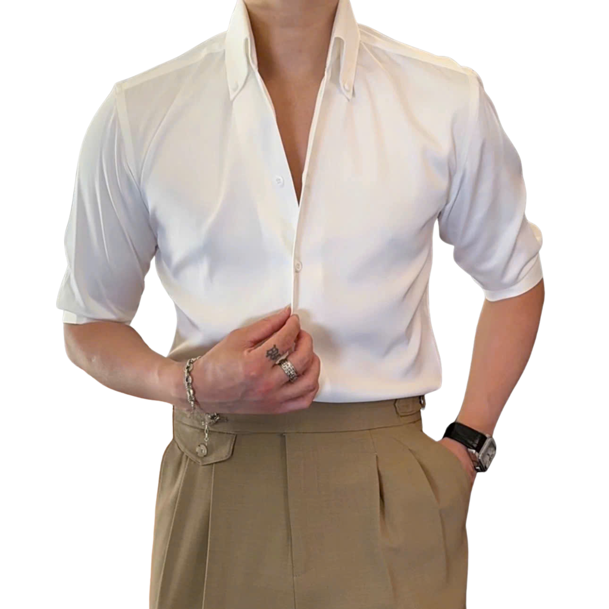 Áo Sơ Mi Riviera Cổ Button-Down Tay Lỡ_thumbnail_3