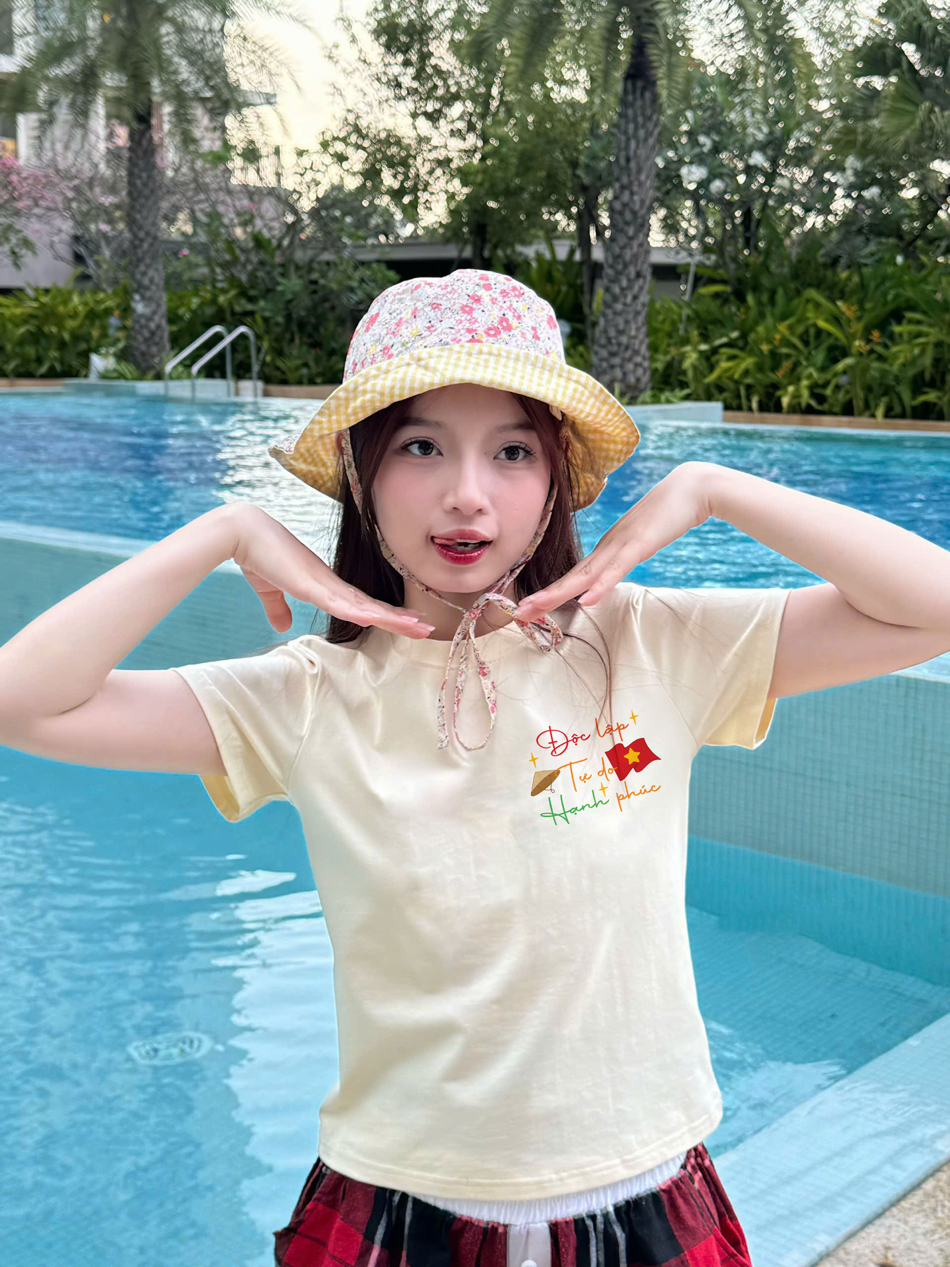 Áo baby tee ôm eo Việt Nam tôi yêu 2207 Miucho cổ tròn vải cotton 4c co giãn thoáng mát in mix_thumbnail_2