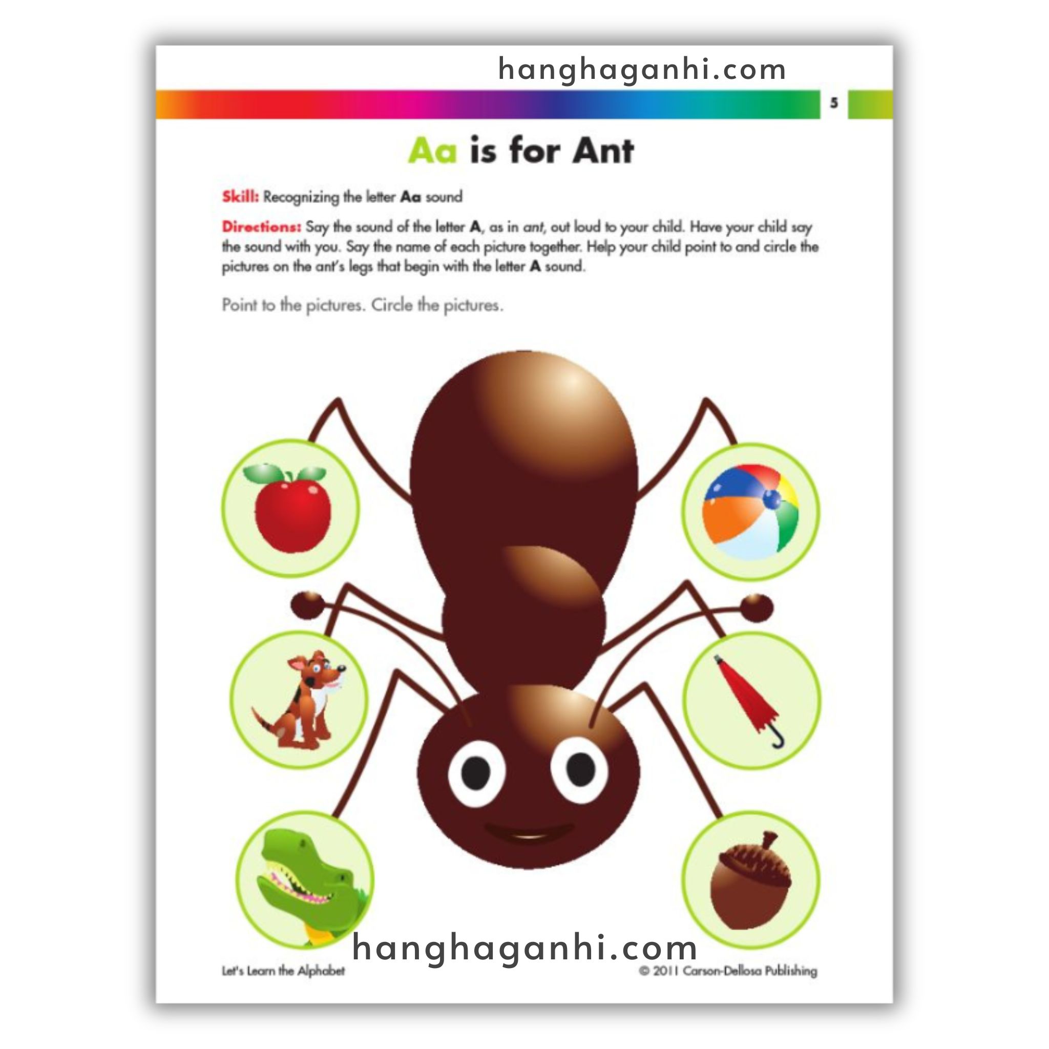 Spectrum 2+ Lets Learn the Alphabet for Early Years, sách Mỹ cho bé_thumbnail_10