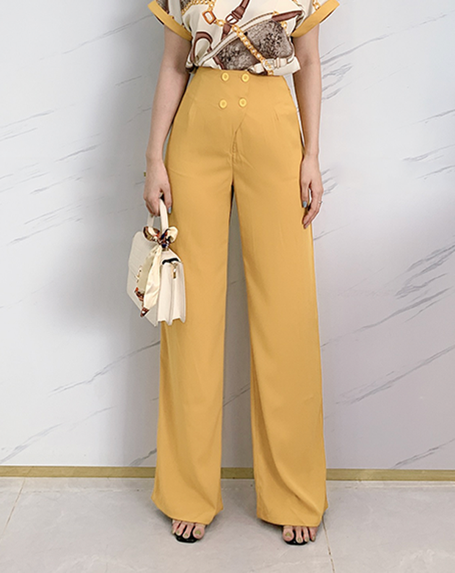 Quần dài ống rộng eo cao 4 nút_thumbnail_2