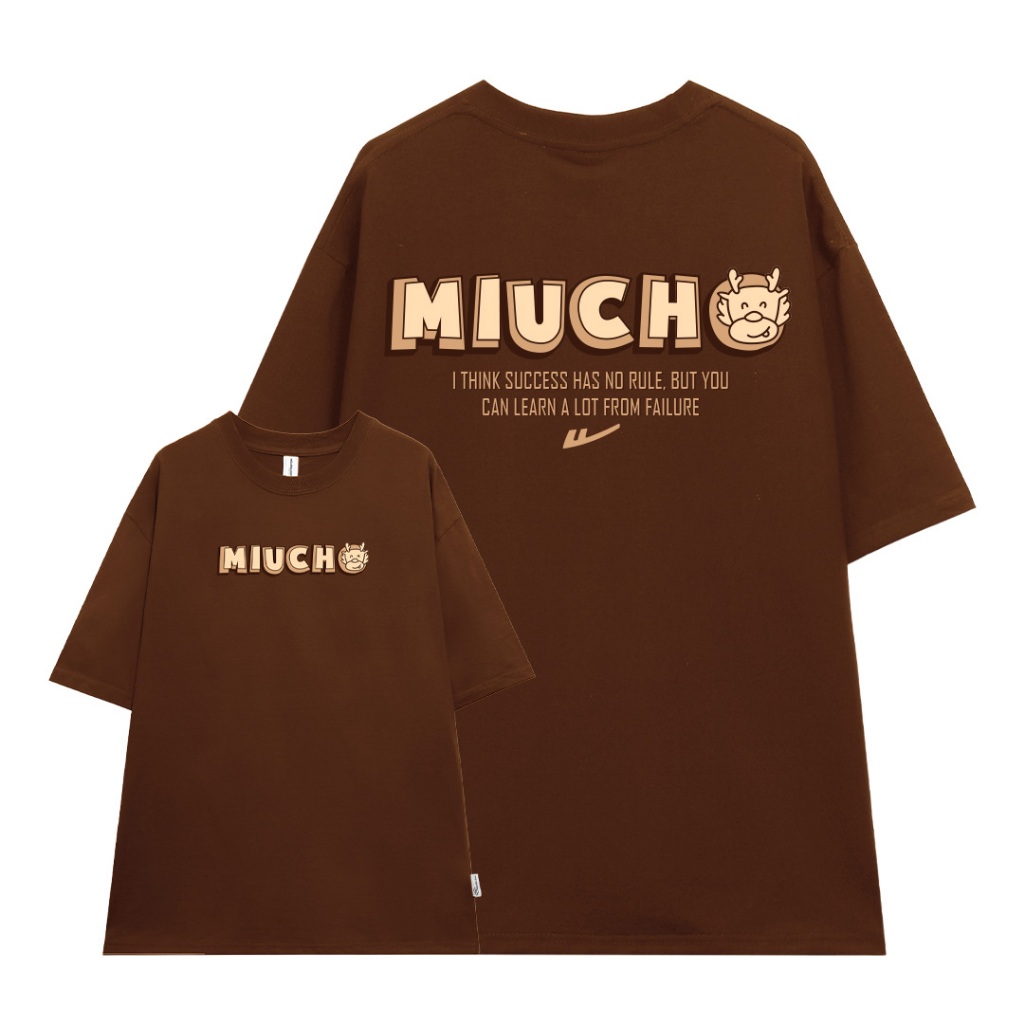 Áo thun nam form rộng local brand ATD821 Miucho Man tay ngắn vải cotton cổ tròn in typography_thumbnail_8