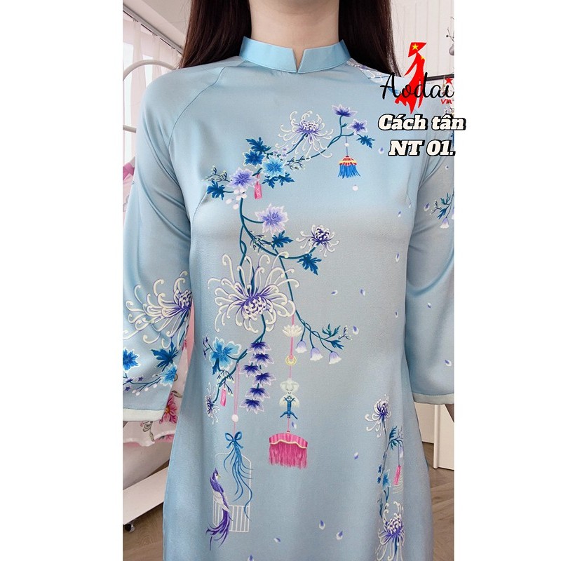 Áo dài Cách tân lụa ng trai NT01 AODAIVN KHẢ TRANG áo dài may sẵn giá rẻ, Áo dài đẹp