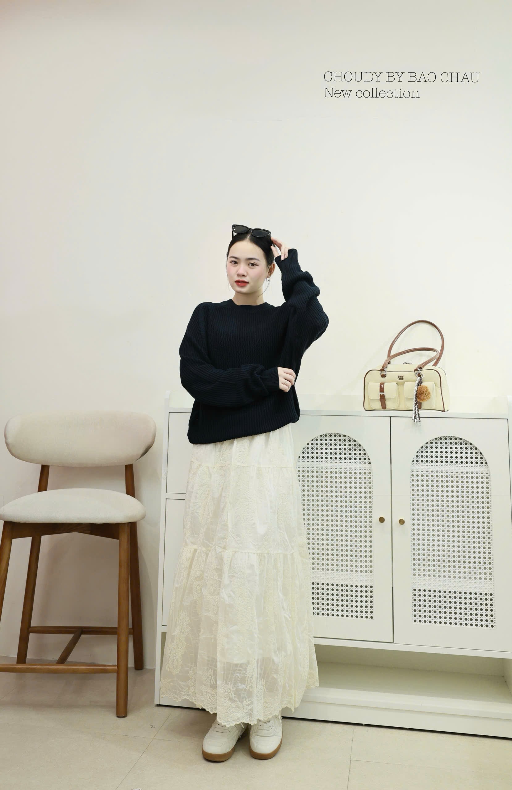 SALE A544 ÁO DỆT KIM TAY DÀI 4 MÀU_thumbnail_14