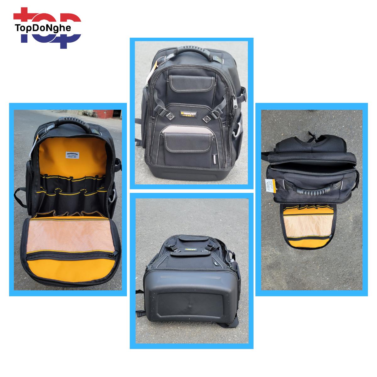 Balo đồ nghề WINHUNT cao cấp Balo đựng đồ nghề cơ khí sửa chữa điện nước, camera, thạch cao đế nhựa chống thấm nước có ngăn để laptop túi  đồ balo  đồ_thumbnail_2