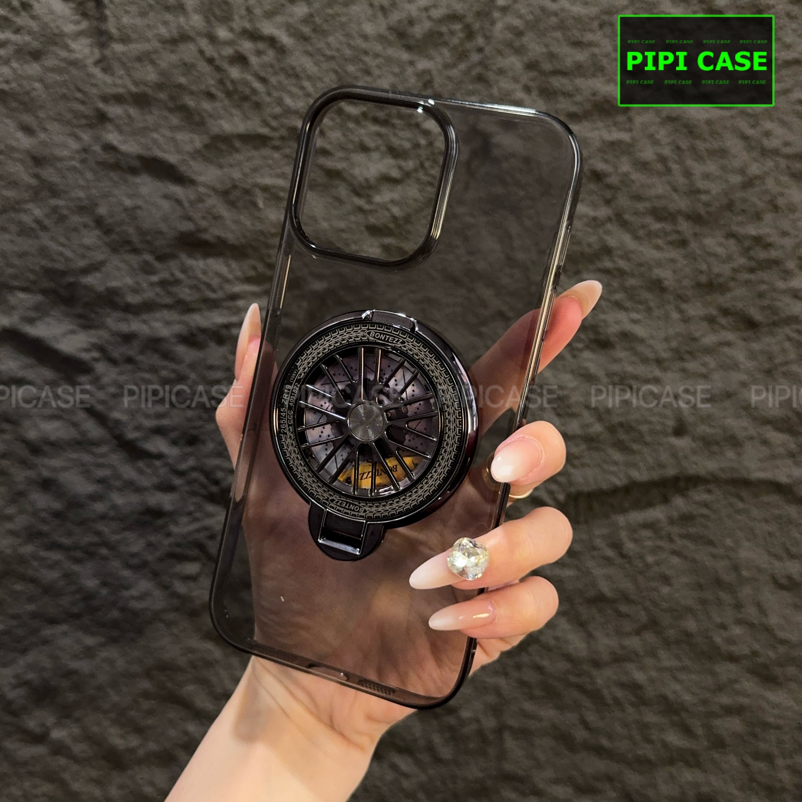 Ốp Lưng iPhone 15 Pro - Wui - Đen