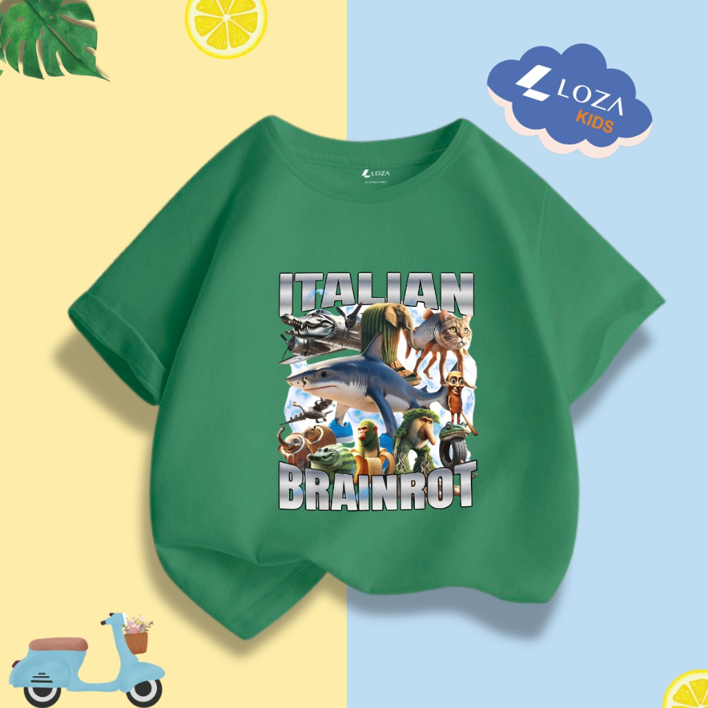Áo bé Meme brainrot Tralalero Tralala tung tung tung sahur cho bé trai size từ 15-40kg Loza Kids - AT064_thumbnail_10