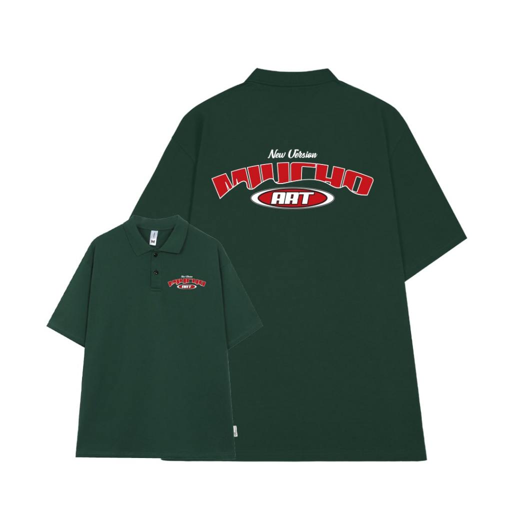 Áo polo nam form rộng PLD600 Miucho Man cotton thoáng mát in graphic_thumbnail_8