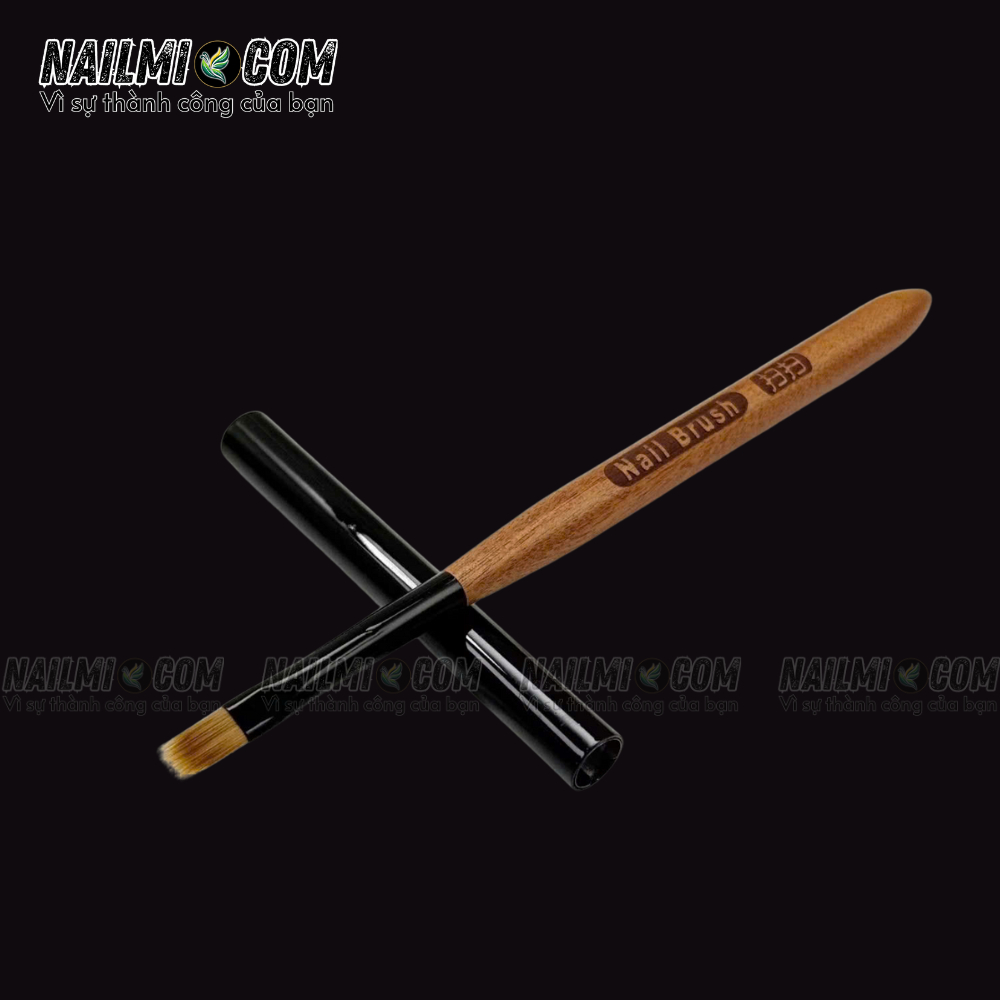 Cọ ombre - đầu dẹt lông thưa - Paula  - cán gỗ_thumbnail_2