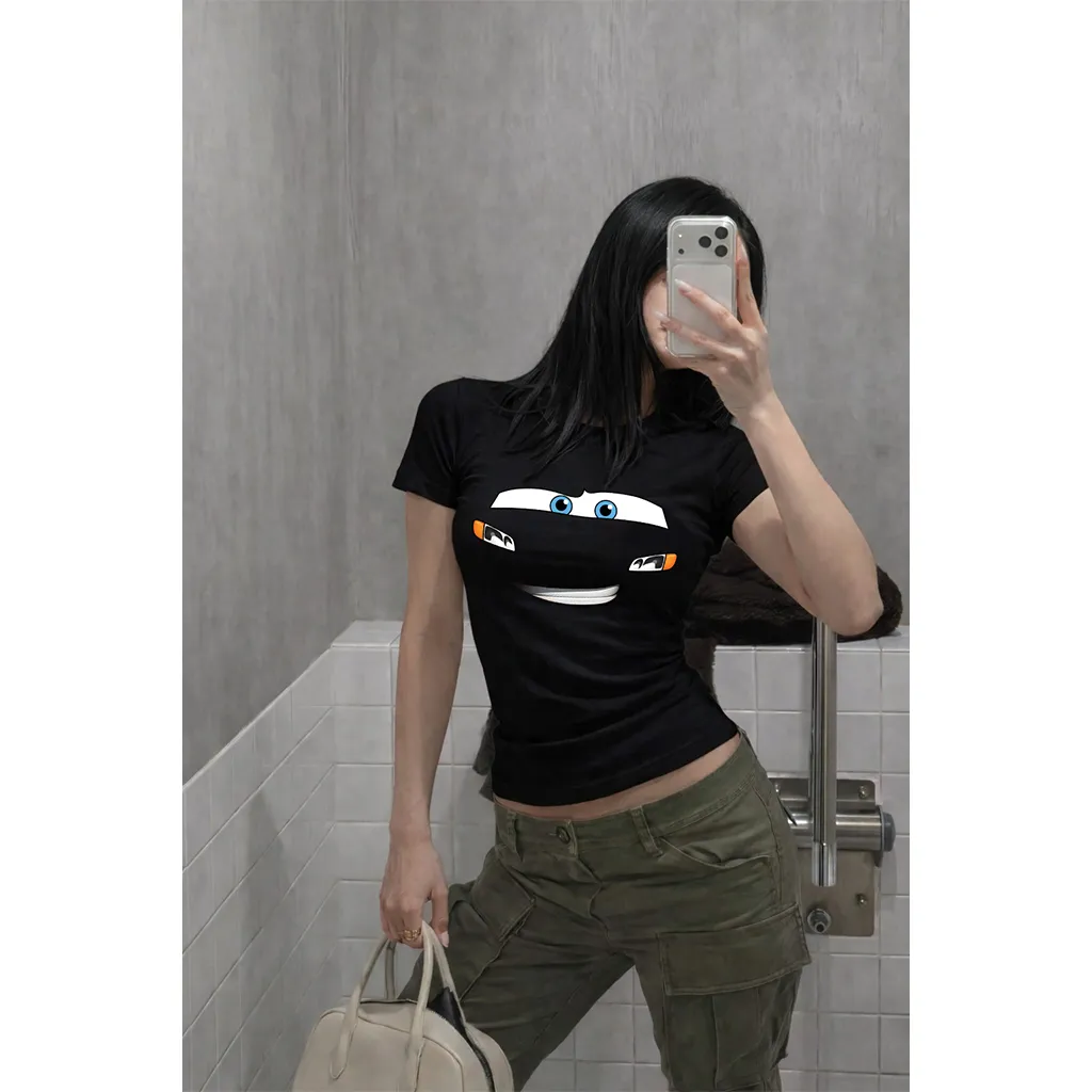 Áo baby tee nữ mặt cười hài hước Beezy 3393_thumbnail_2