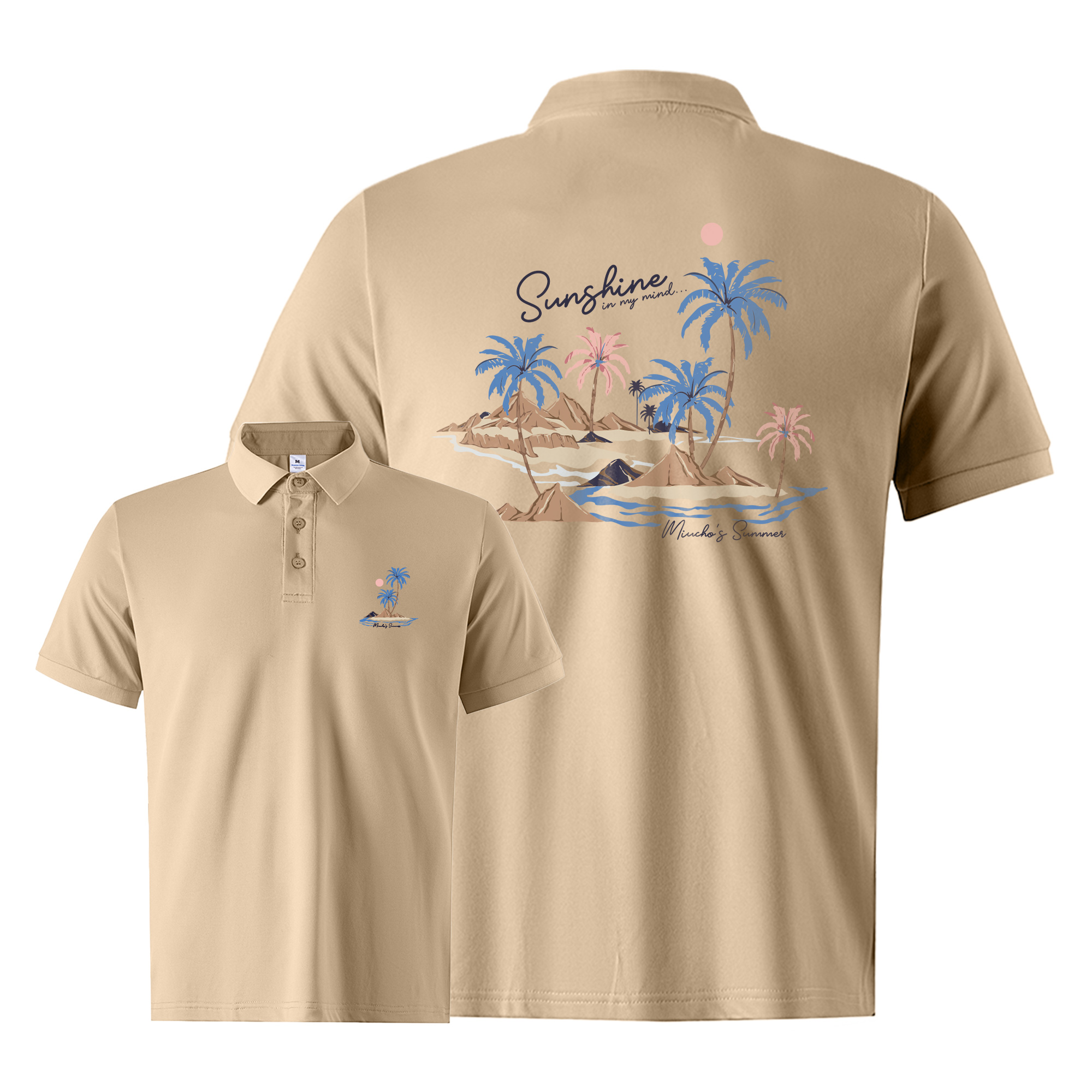 Áo polo nam big size form vừa 2185 Miucho Iconic vải cá sấu polyester co giãn thoáng mát in mix_thumbnail_0