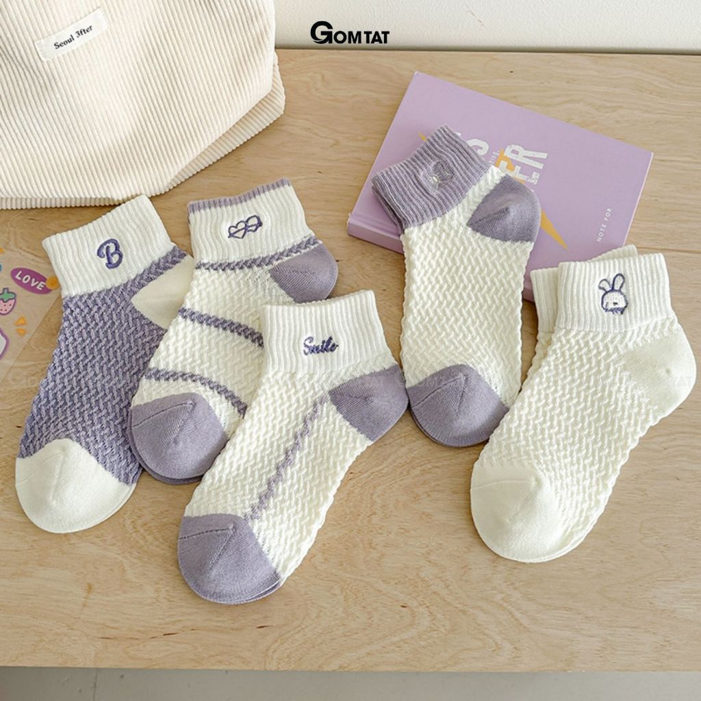 Combo 5 đôi tất vớ nữ cổ ngắn XIN-A097_thumbnail_0