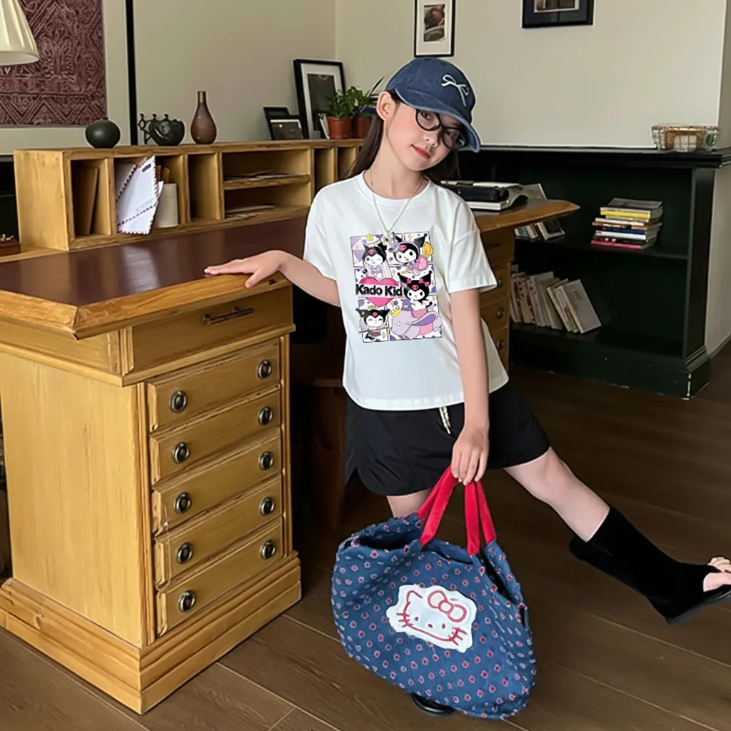 Áo thun bé gái đáng yêu Kado vải cotton thoáng mát hoạt hình in artwork 2970_thumbnail_4