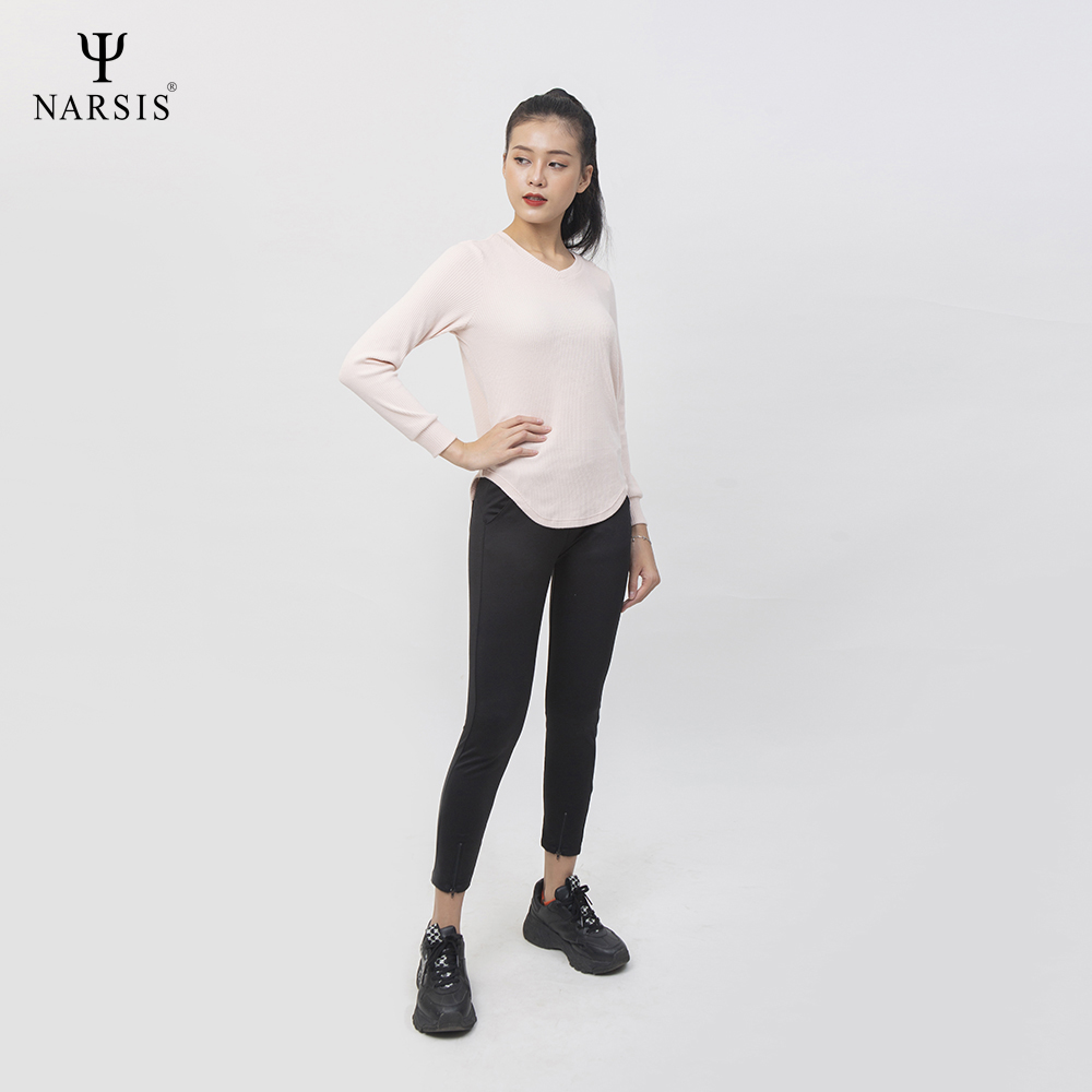 ÁO THU ĐÔNG NỮ L0067 NARSIS VẢI LEN COTTON ẤM ÁP, THOÁNG MÁT, GIỮ ẤM TỐT, MỀM MẠI_thumbnail_3