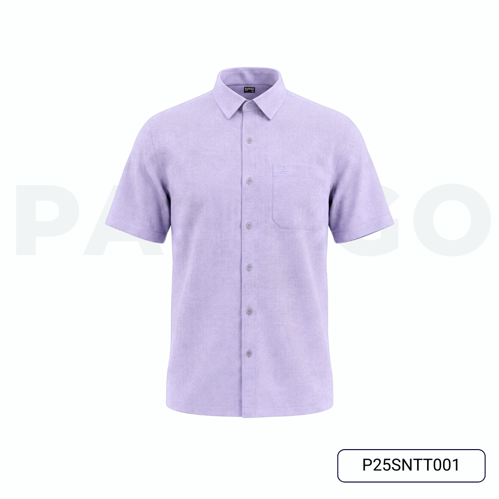 Áo sơ mi PAPAGO nam Trung niên vải samrai tay ngắn lai ngang - P25SNTT001_thumbnail_13