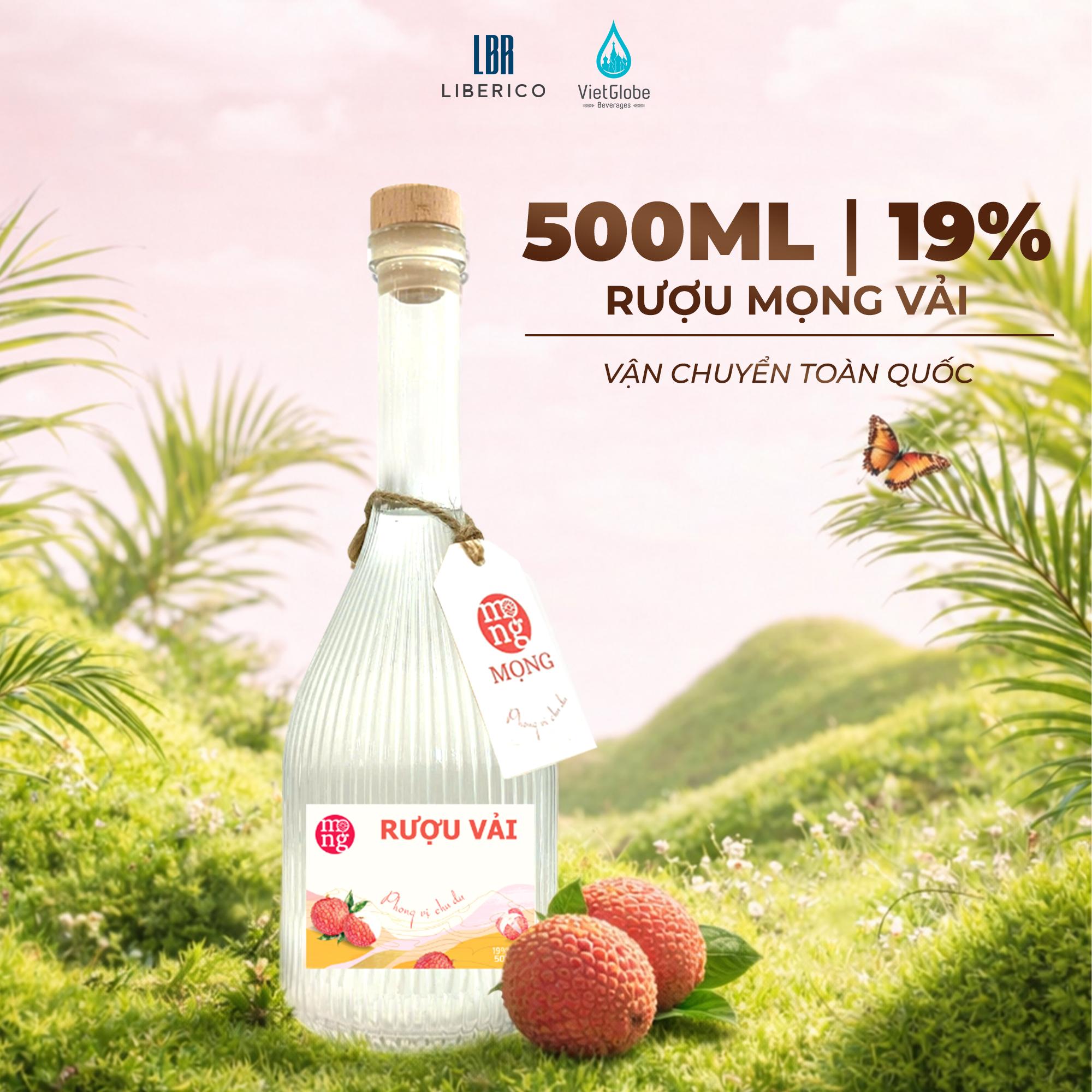 Mọng Rượu Vải 19% Vol - 500ml