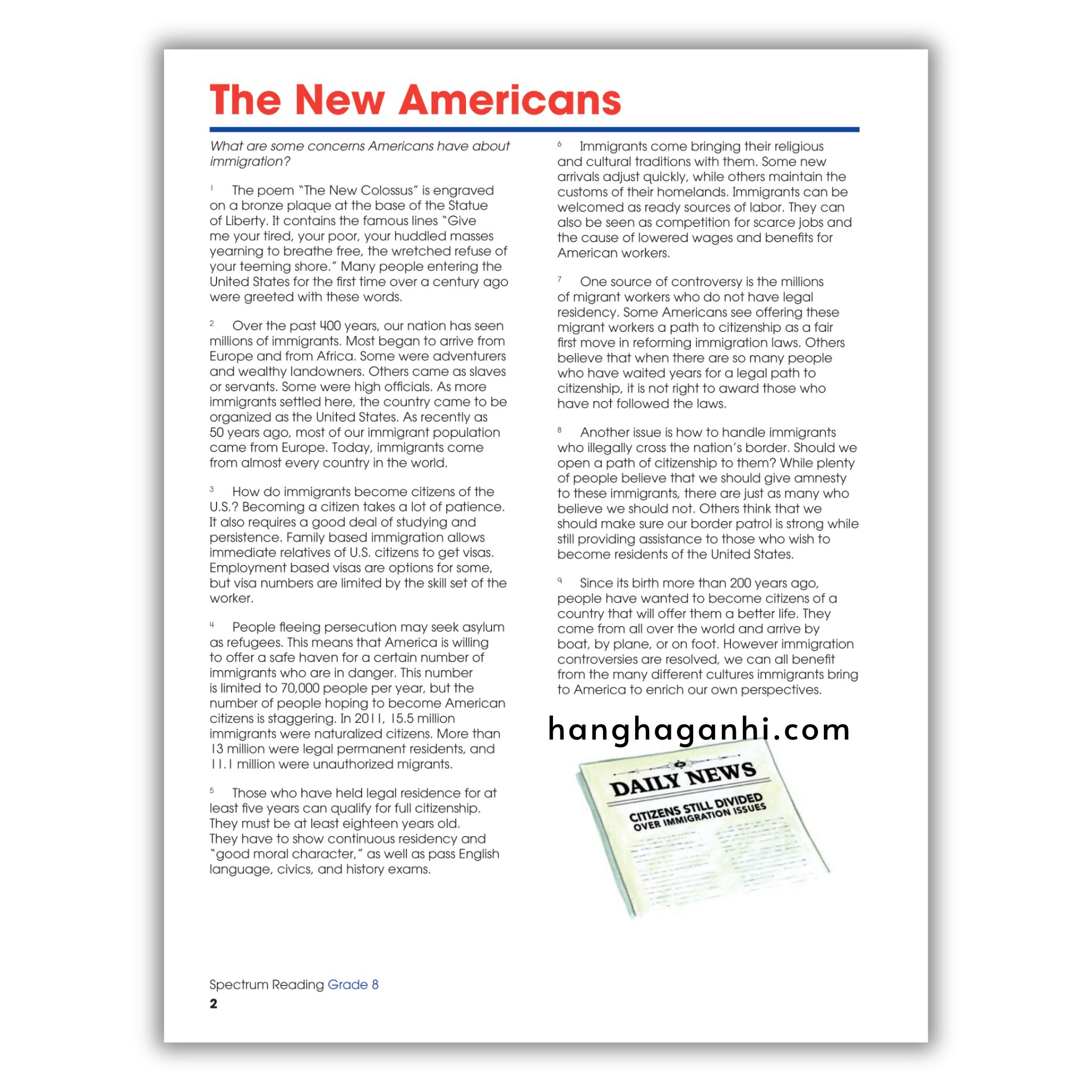 Sách Spectrum Reading Workbook Grade 8_thumbnail_10