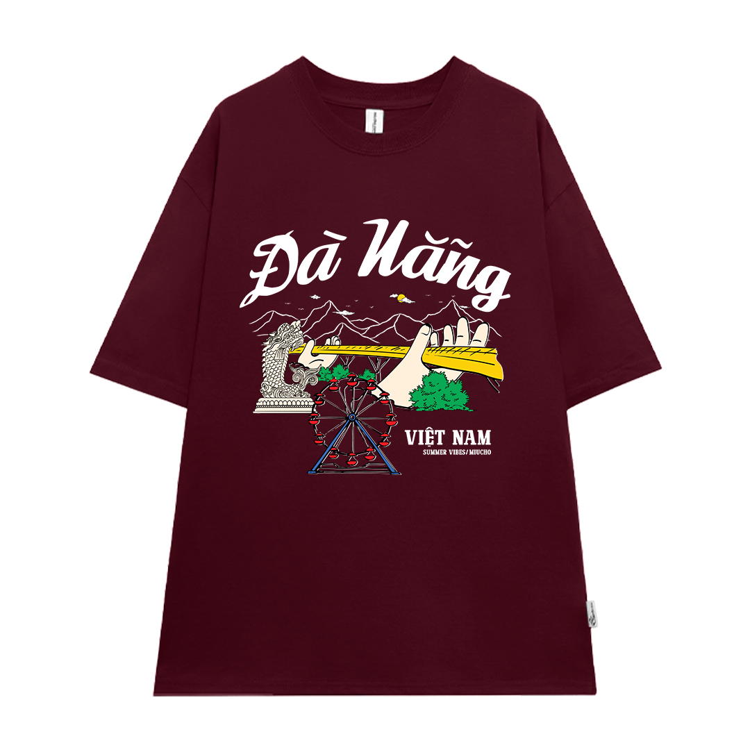 Áo thun du lịch Đà Nẵng ATD1262 Miucho vải cotton thoáng mát in mix_thumbnail_17