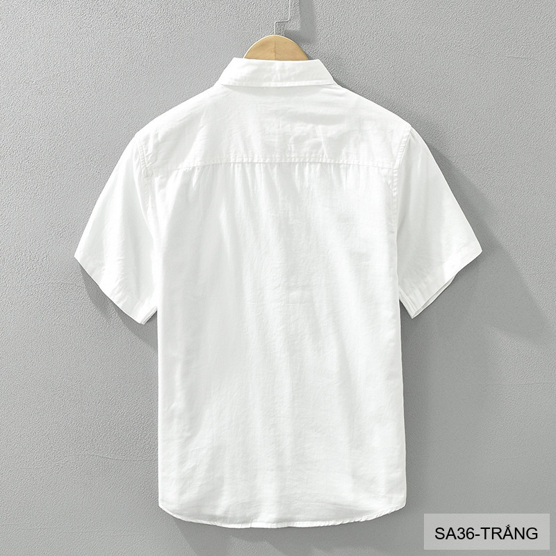 SA36 - Áo sơ mi nam tay ngắn họa tiết phối màu phong cách Hàn Quốc_thumbnail_3