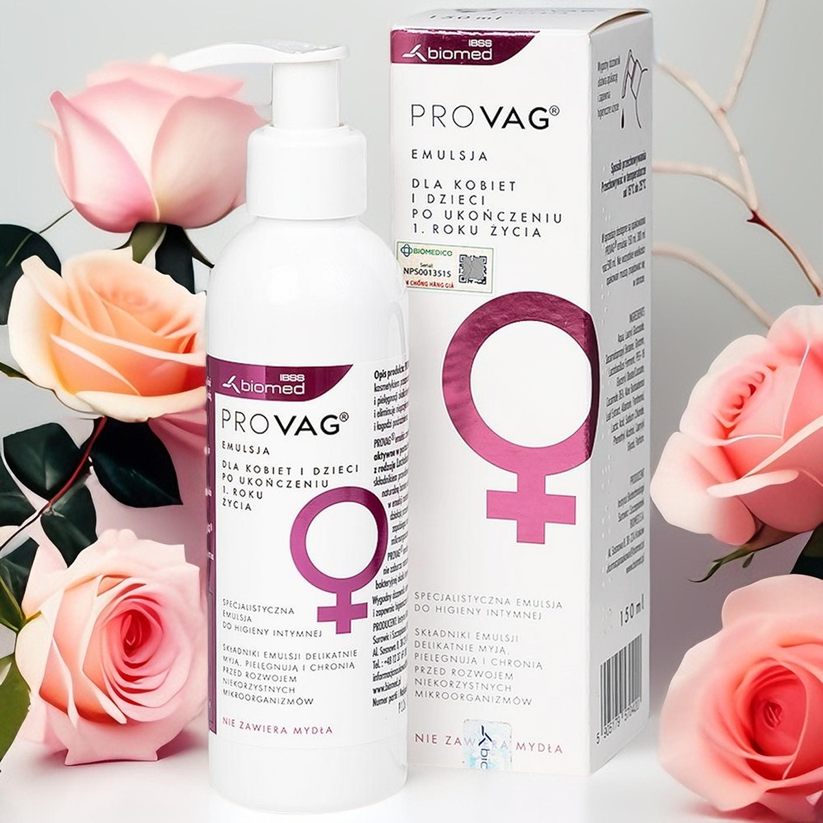 Dung Dịch Vệ Sinh Chống Viêm Phụ Khoa Biomed 150ml Provag Emulsion – Làm Sạch Dịu Nhẹ, Kháng Khuẩn, Ngăn Ngừa Viêm Nhiễm & Cân Bằng pH