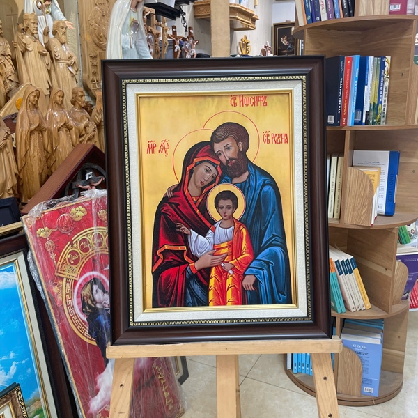 Tranh canvas Gia Đình Thánh Gia 42x54cm