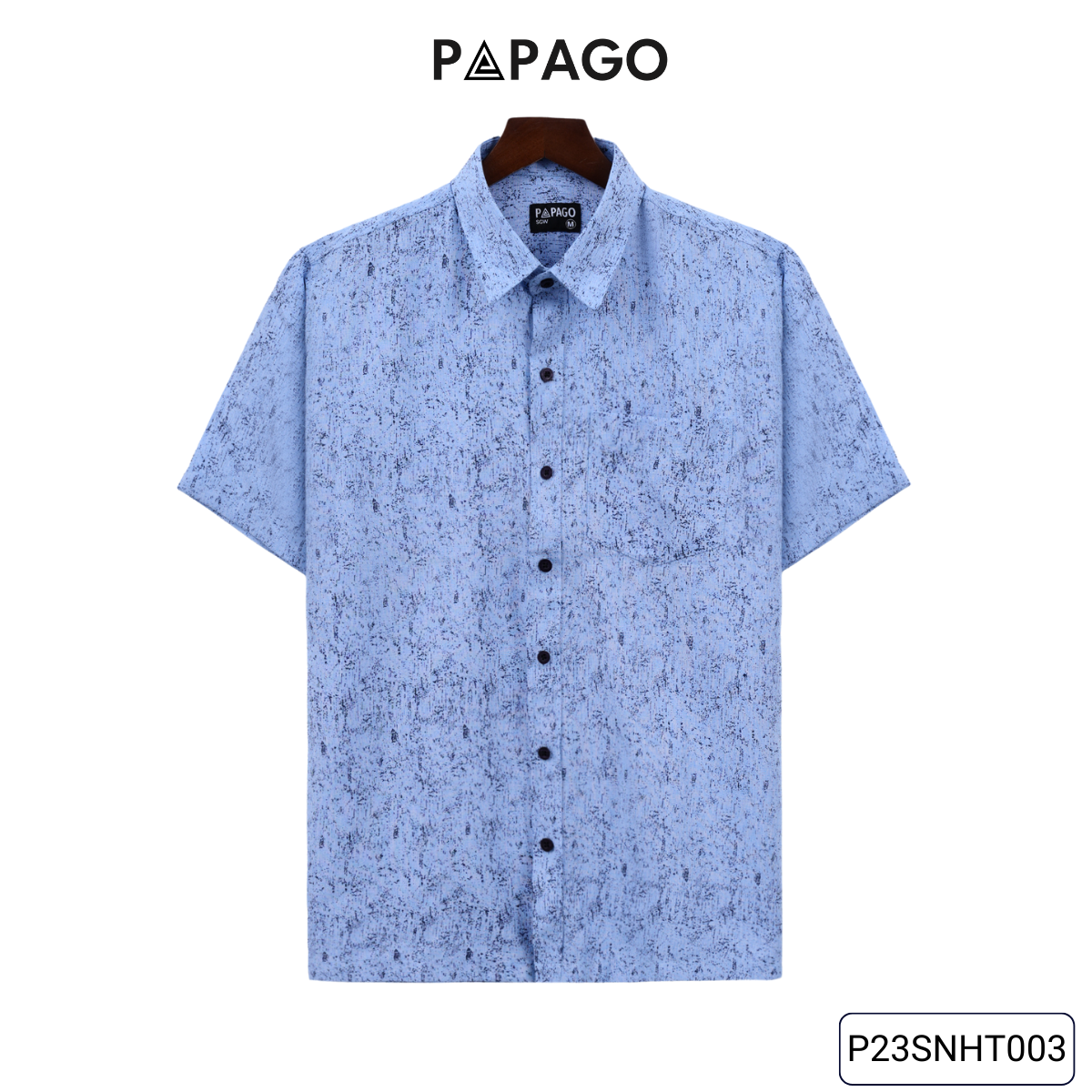 Áo sơ mi nam trung niên lai ngang PAPAGO vải xô đũi in họa tiết - P23SNHT003_thumbnail_18