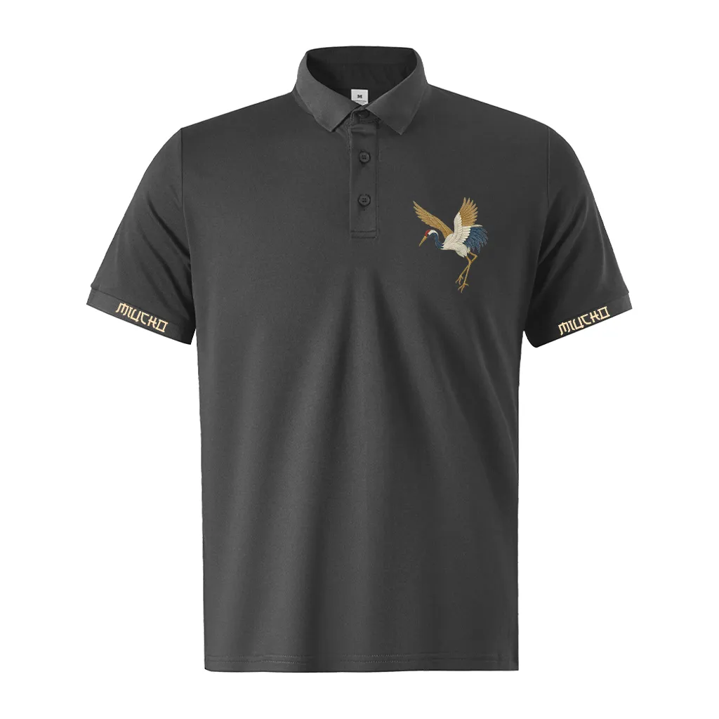 Áo polo cá sấu nam form vừa 2503 Miucho Iconic vải polyester thoáng mát phong cách basic in artwork_thumbnail_8