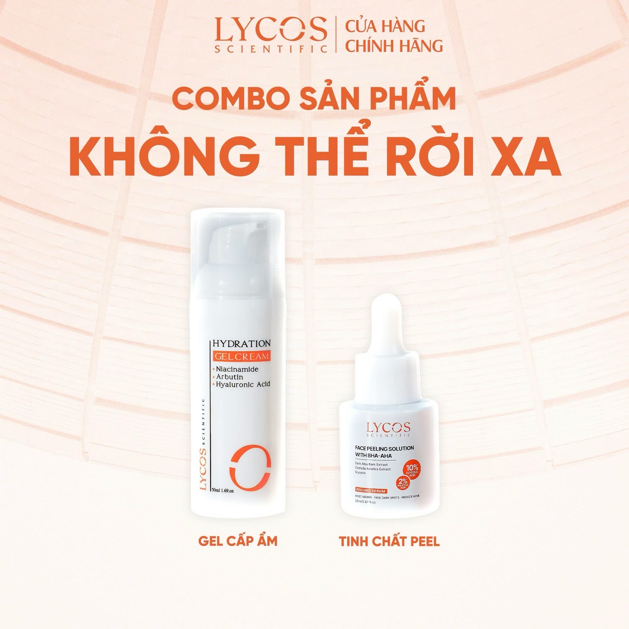 Combo tiết kiệm Detox Da, Kiểm Soát Dầu, Phục Hồi Da Nhạy Cảm Lycos | Tinh Chất Peel 30ml + Gel Dưỡng Ẩm 50g_thumbnail_1