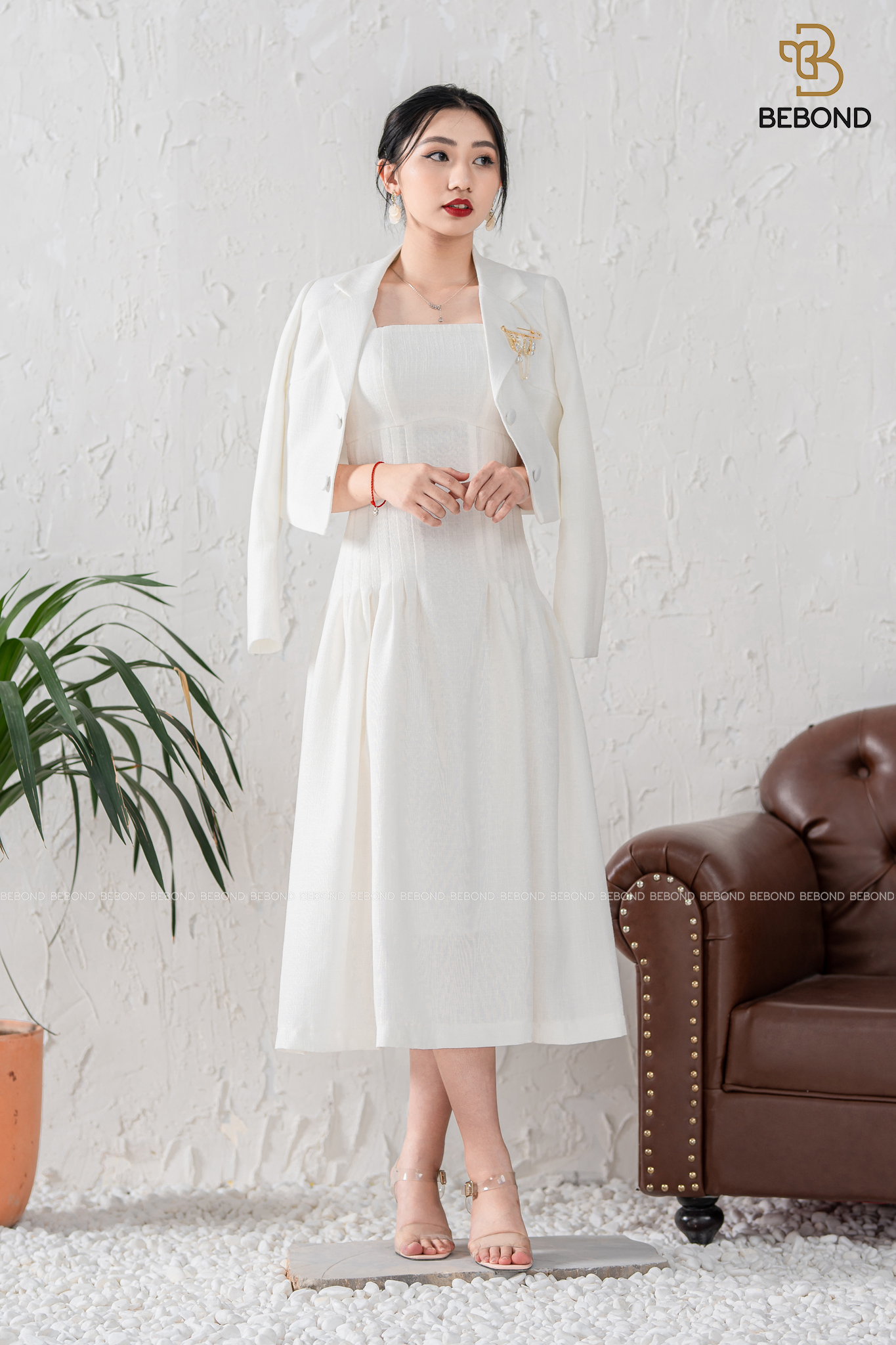 Váy hai dây Laura màu TRẮNG_thumbnail_3