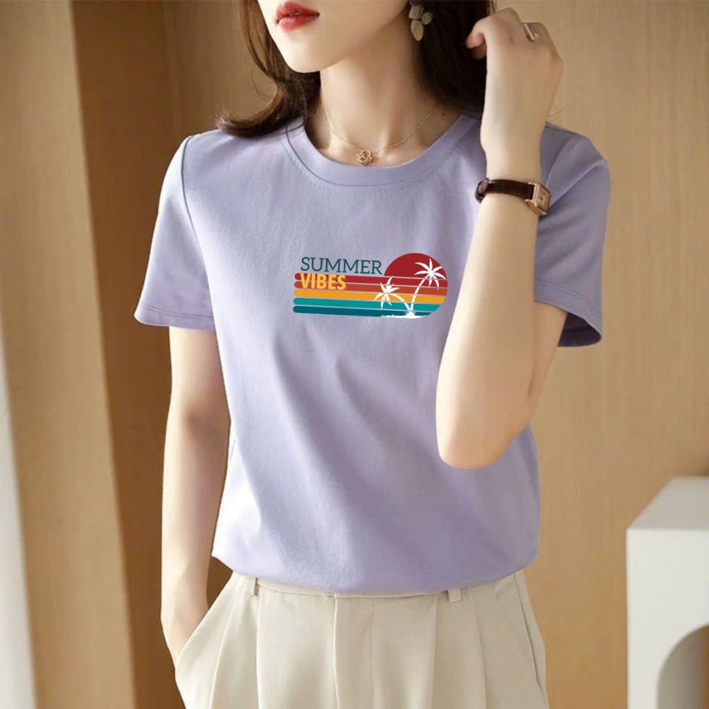 [Form Vừa] Áo phông nữ Loza nhiều màu Summer vibes chất liệu thun cotton mềm mịn - Mã VT8135_thumbnail_3