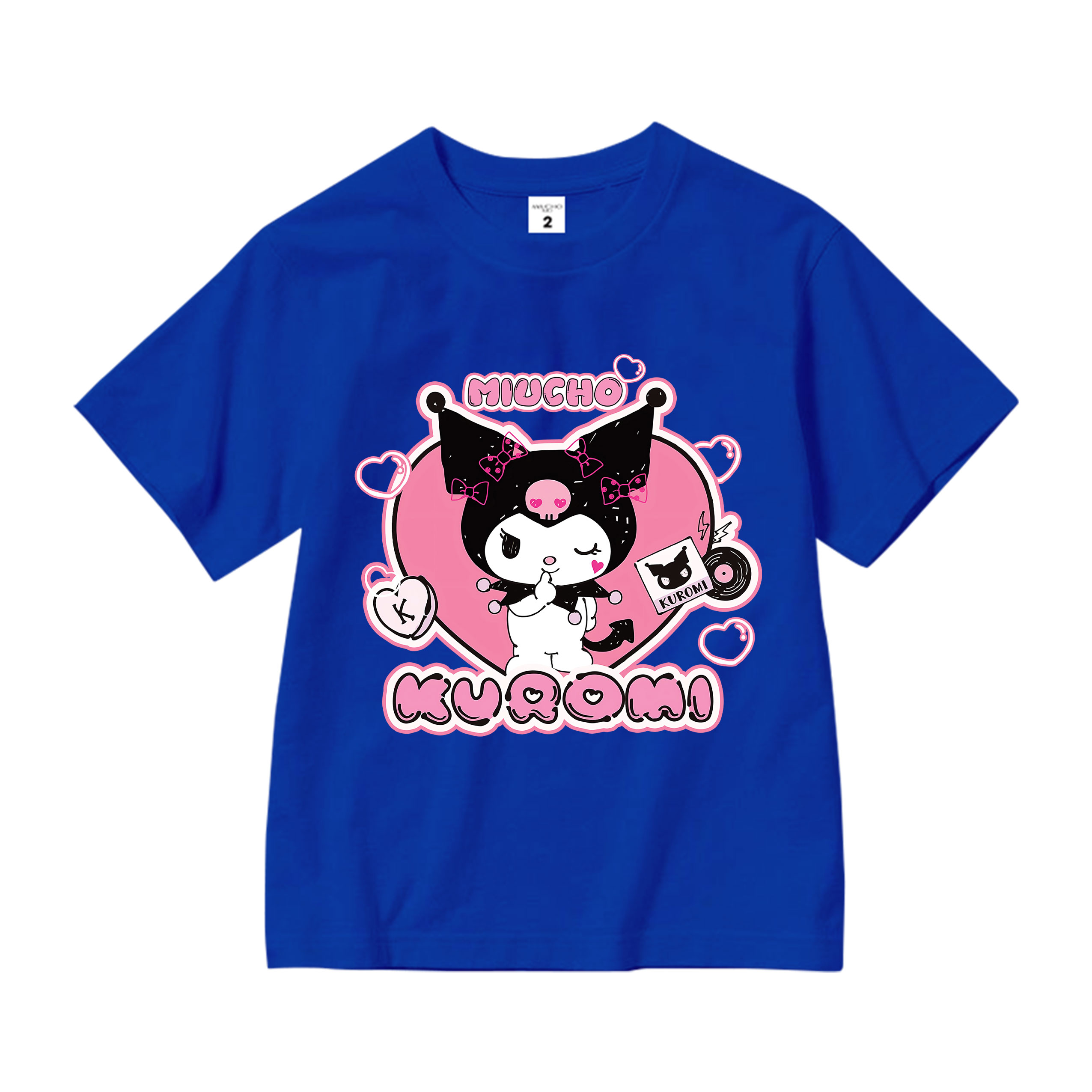 Áo thun bé gái KUROMI form rộng chất vải cotton thoáng mát AED1521 Miucho Kid in graphic_thumbnail_11