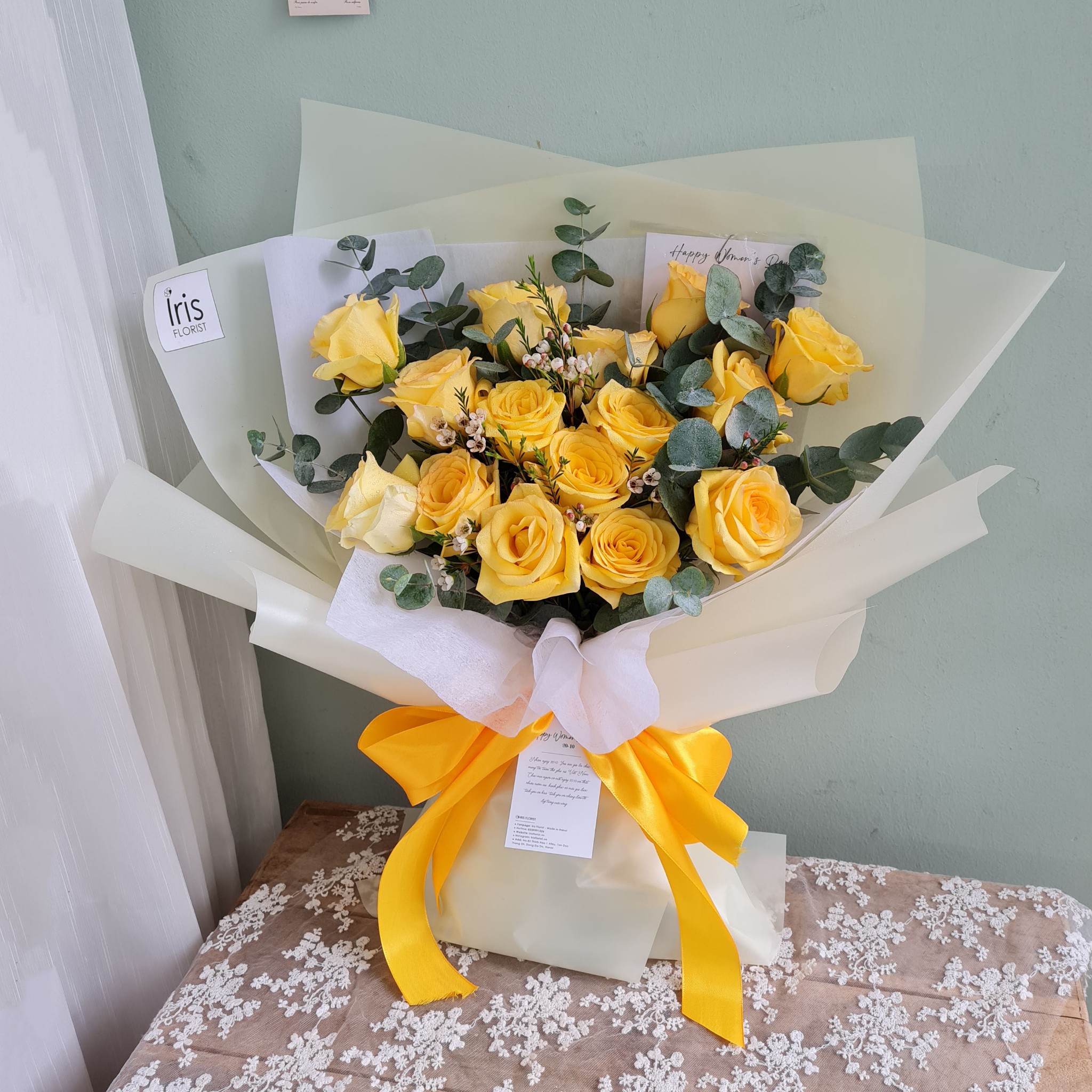 Bó hoa Hồng Vàng - Size M
