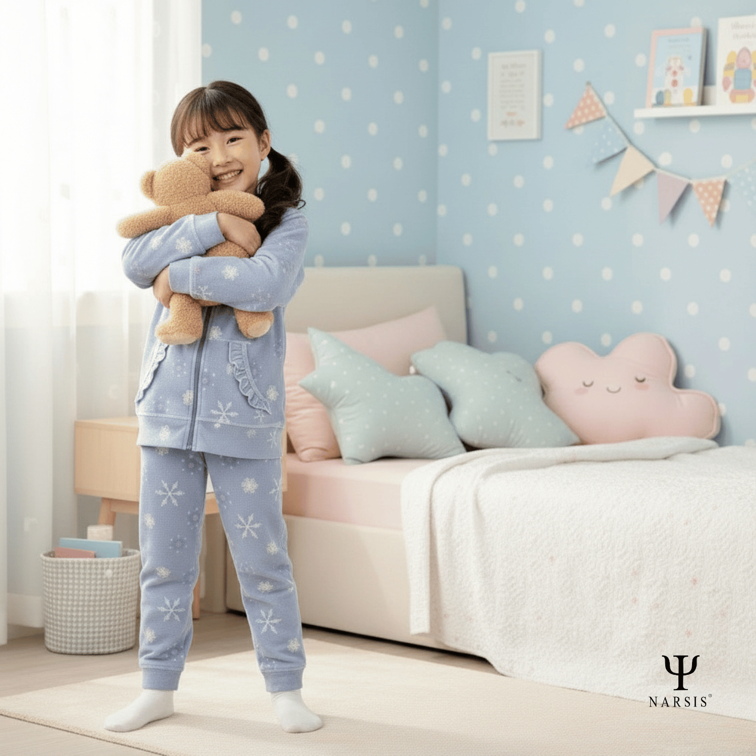 Bộ Thu Đông Bé Gái NARSIS KM0056 Chất Nỉ Cao Cấp – Ấm Áp, Không Xù, Họa Tiết Xinh_thumbnail_3