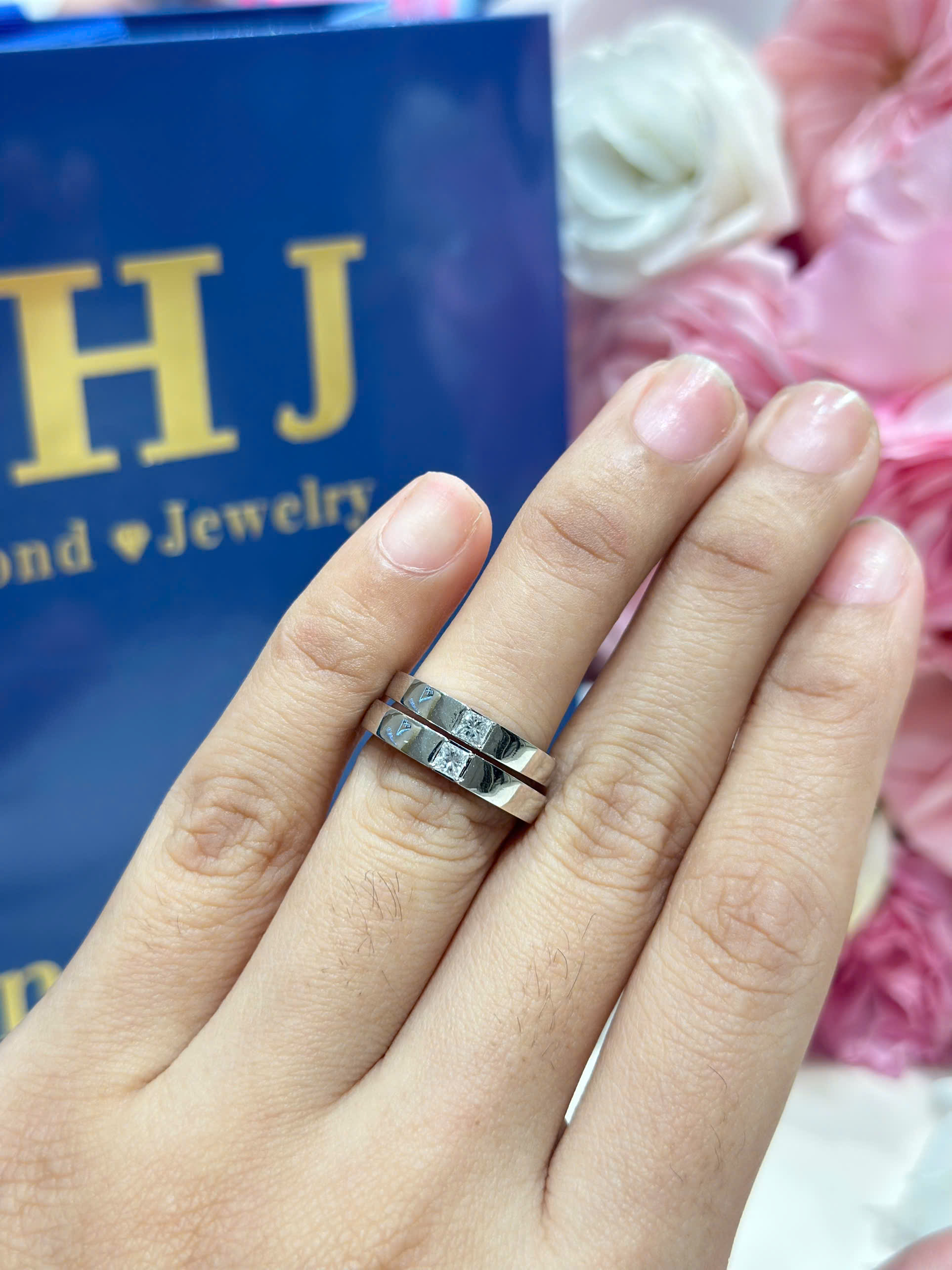 Cặp Nhẫn Cưới Vàng Trắng 14k_thumbnail_3