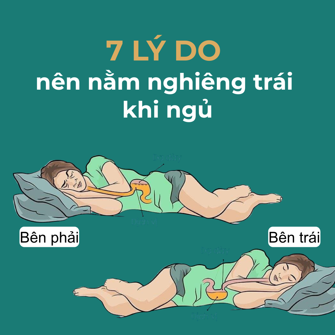 7 LÝ DO BẠN NÊN NẰM NGHIÊNG BÊN TRÁI KHI NGỦ