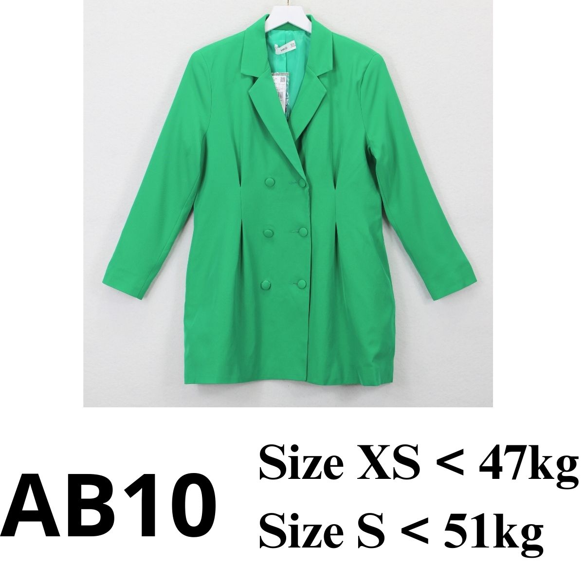 AB10 - Áo vest màu Xanh MNG
