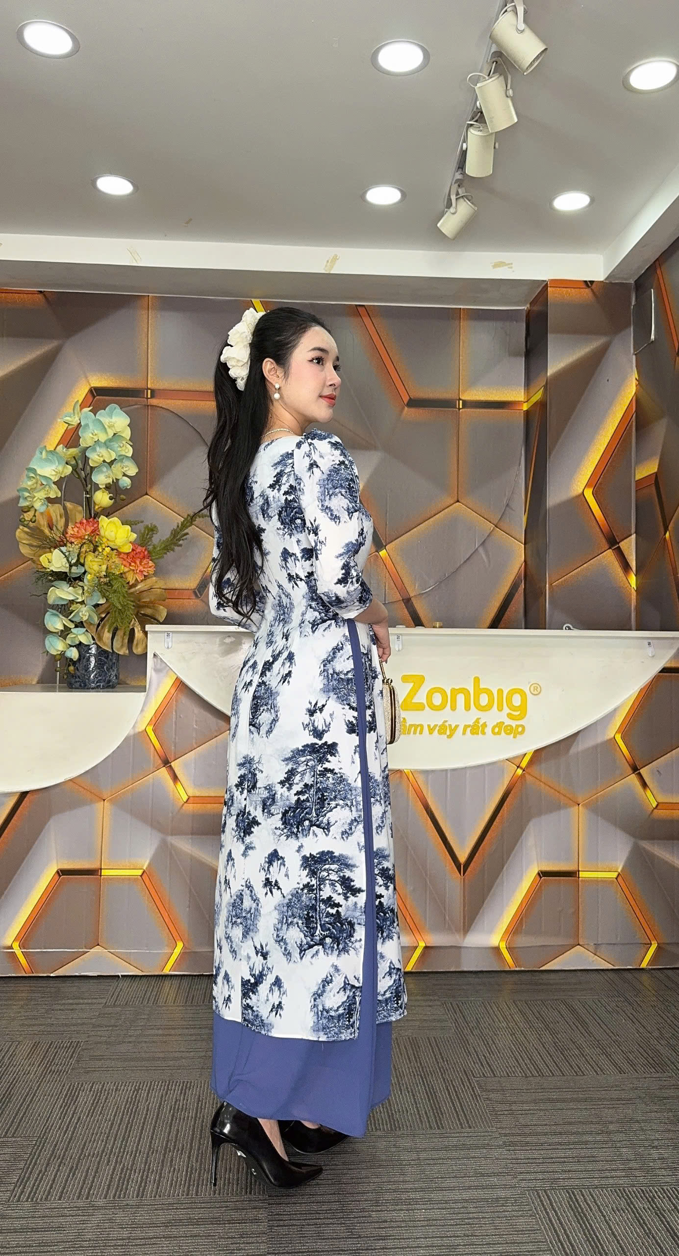 Đầm giả áo dài - Y1906 - Thương hiệu Zonbig_thumbnail_2