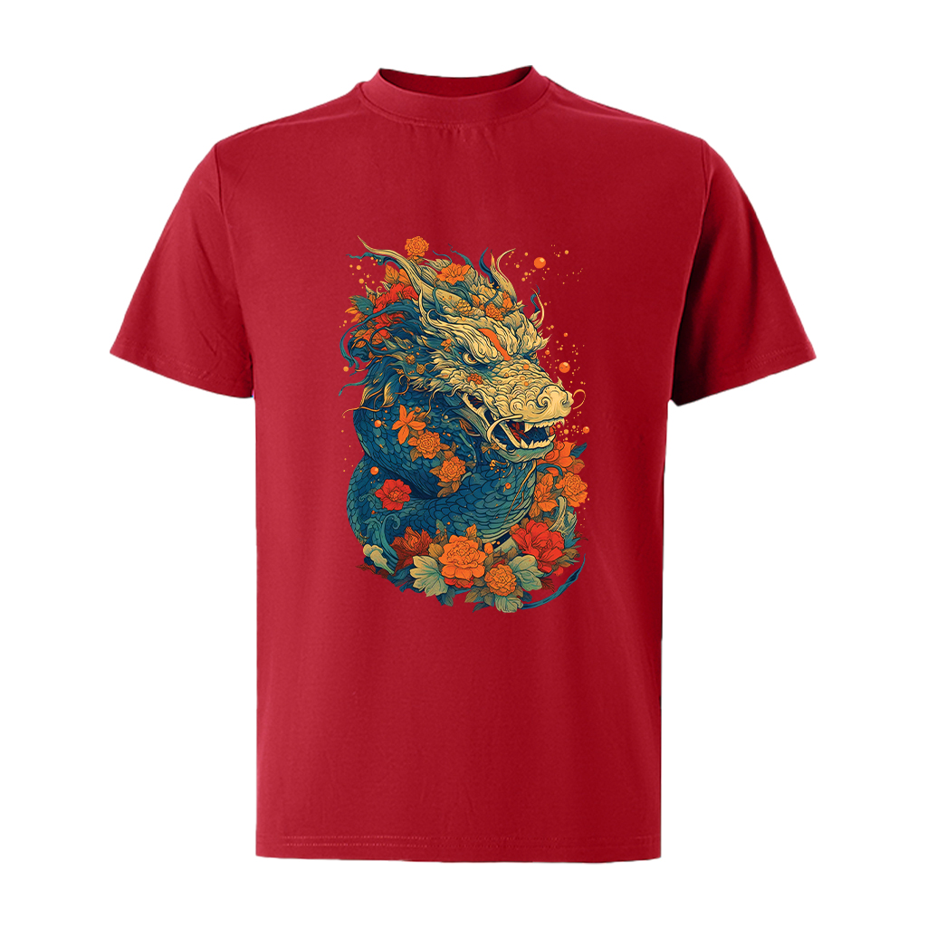 Áo thun nam form rộng 12 con giáp tuổi Thìn ATD481 Miucho Iconic cotton cổ tròn in graphic_thumbnail_14