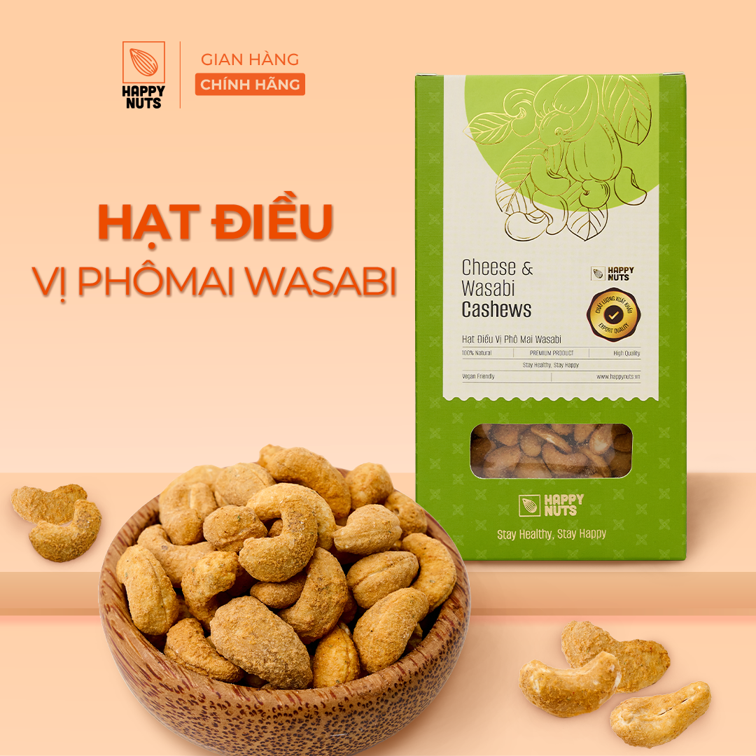 Hạt điều vị Phô mai Wasabi