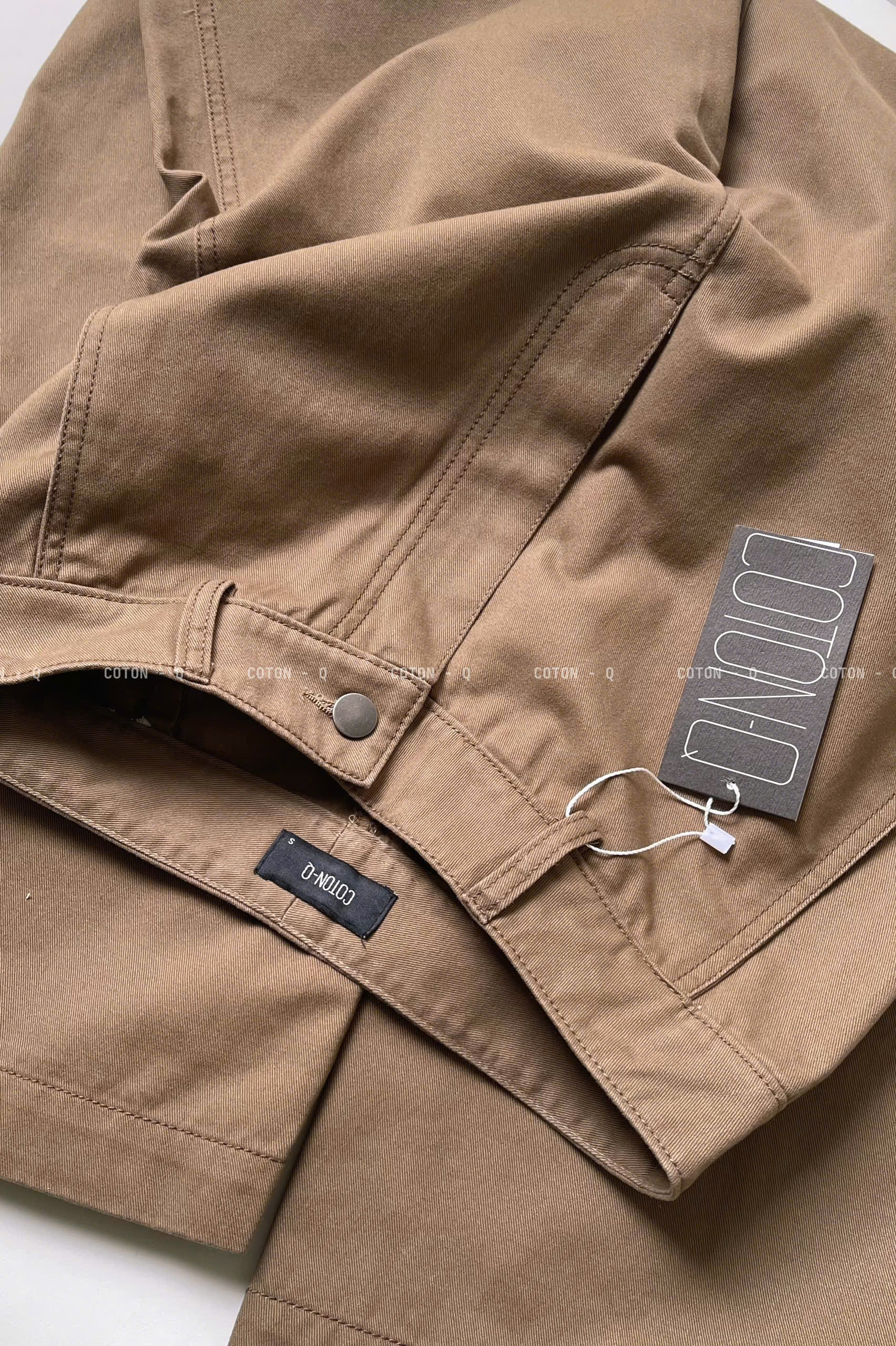 Quần dài nữ Coton Q suông nâu_thumbnail_8