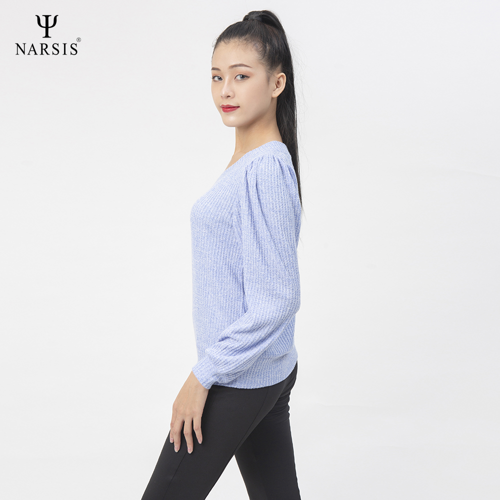 ÁO THU ĐÔNG NỮ L0017 NARSIS VẢI LEN COTTON ẤM ÁP, THOÁNG MÁT, GIỮ ẤM TỐT, MỀM MẠI_thumbnail_2