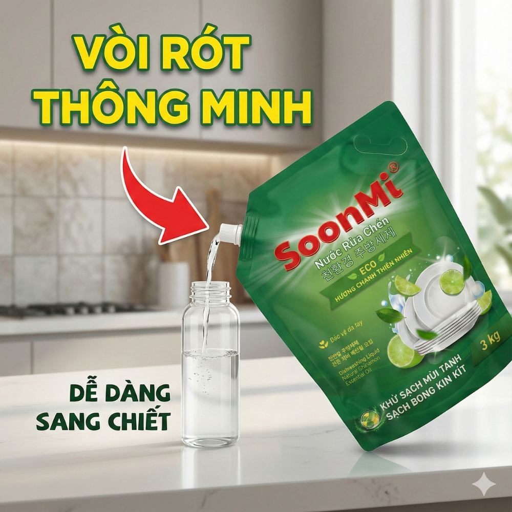 Nước Rửa Chén Soonmi Hương Chanh 3kg_thumbnail_6