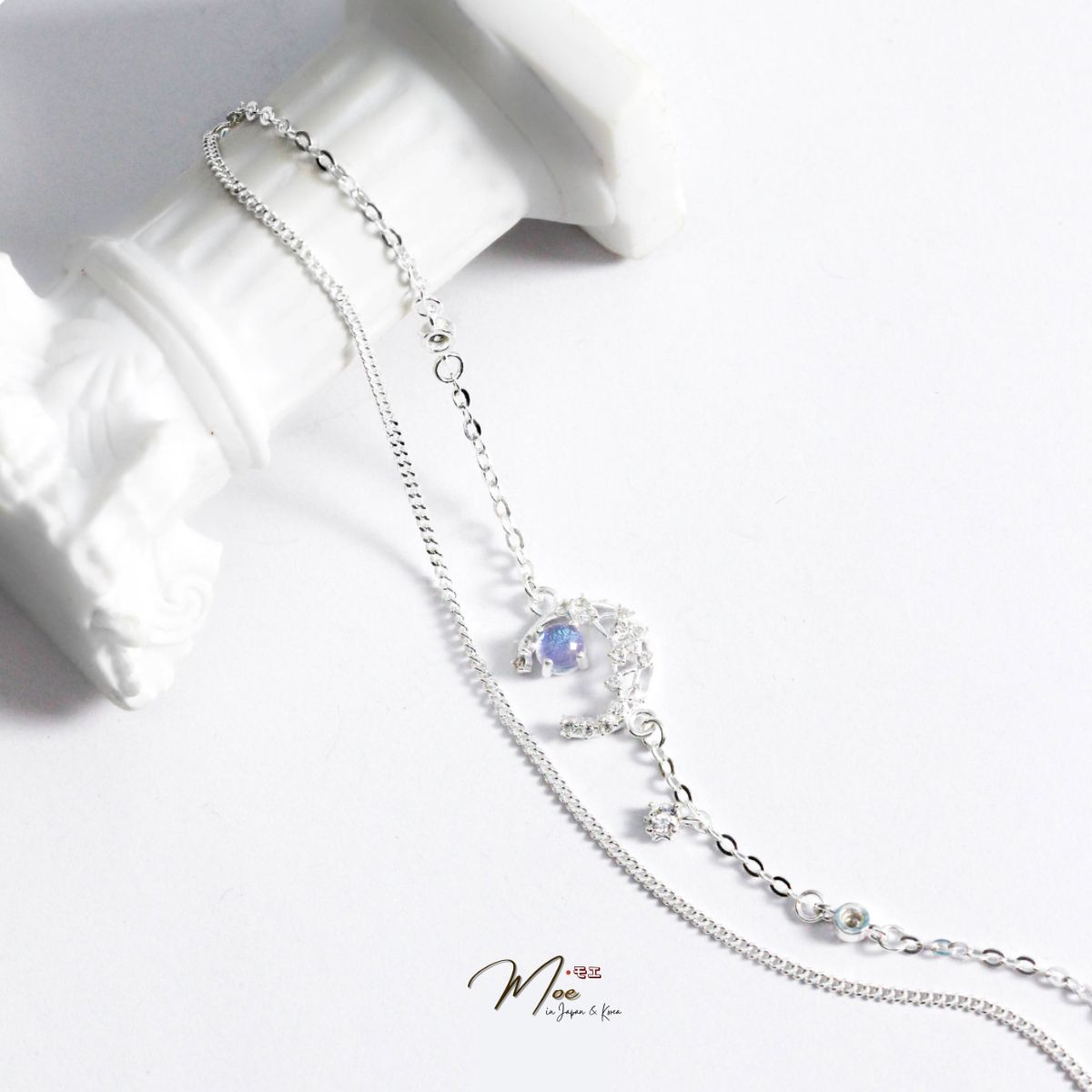 LT483 - Lắc tay kép trăng sao đá moon_thumbnail_2