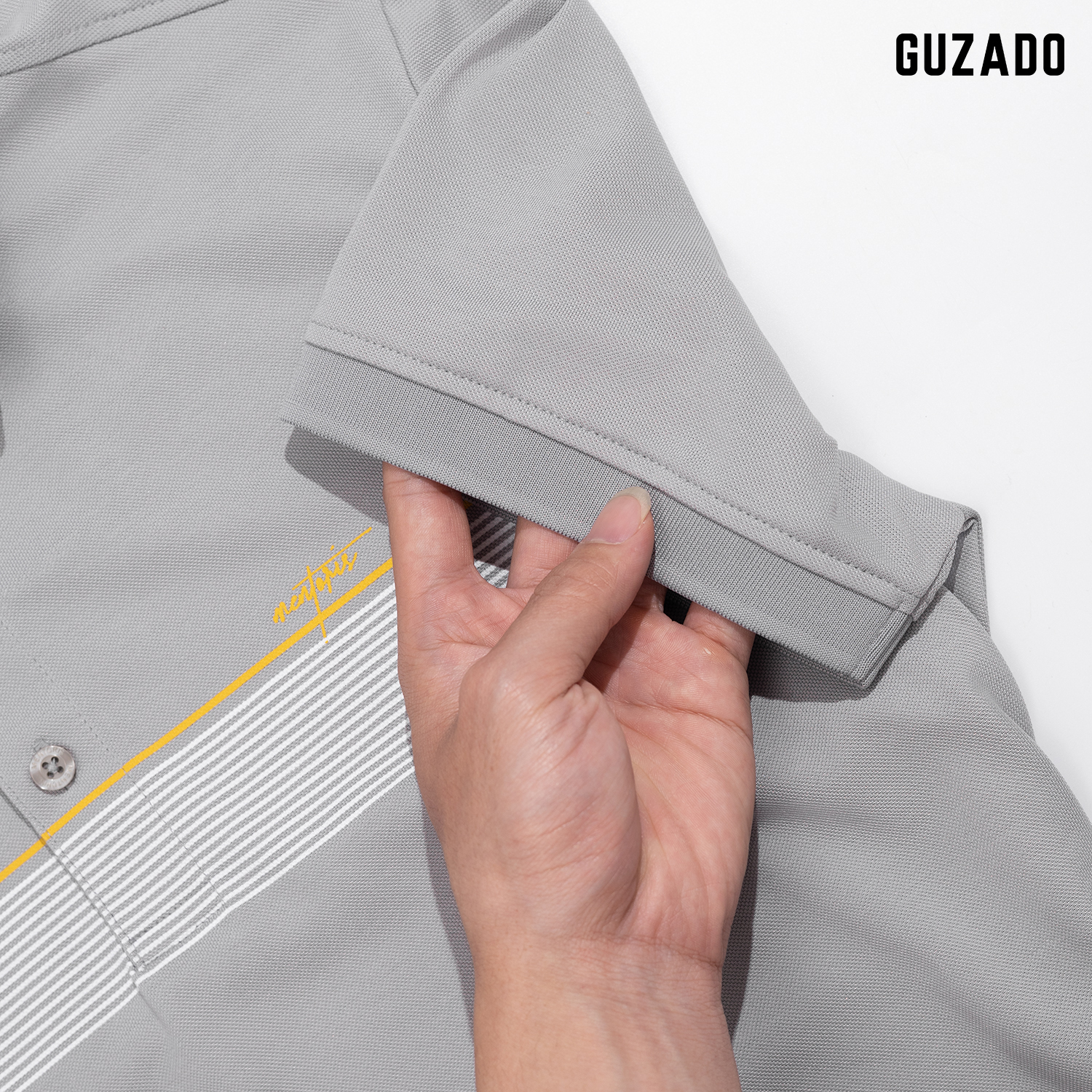 Áo Polo Nam Vải Cotton Form Slim Fit Thương Hiệu GUZADO MPL2512S_thumbnail_3