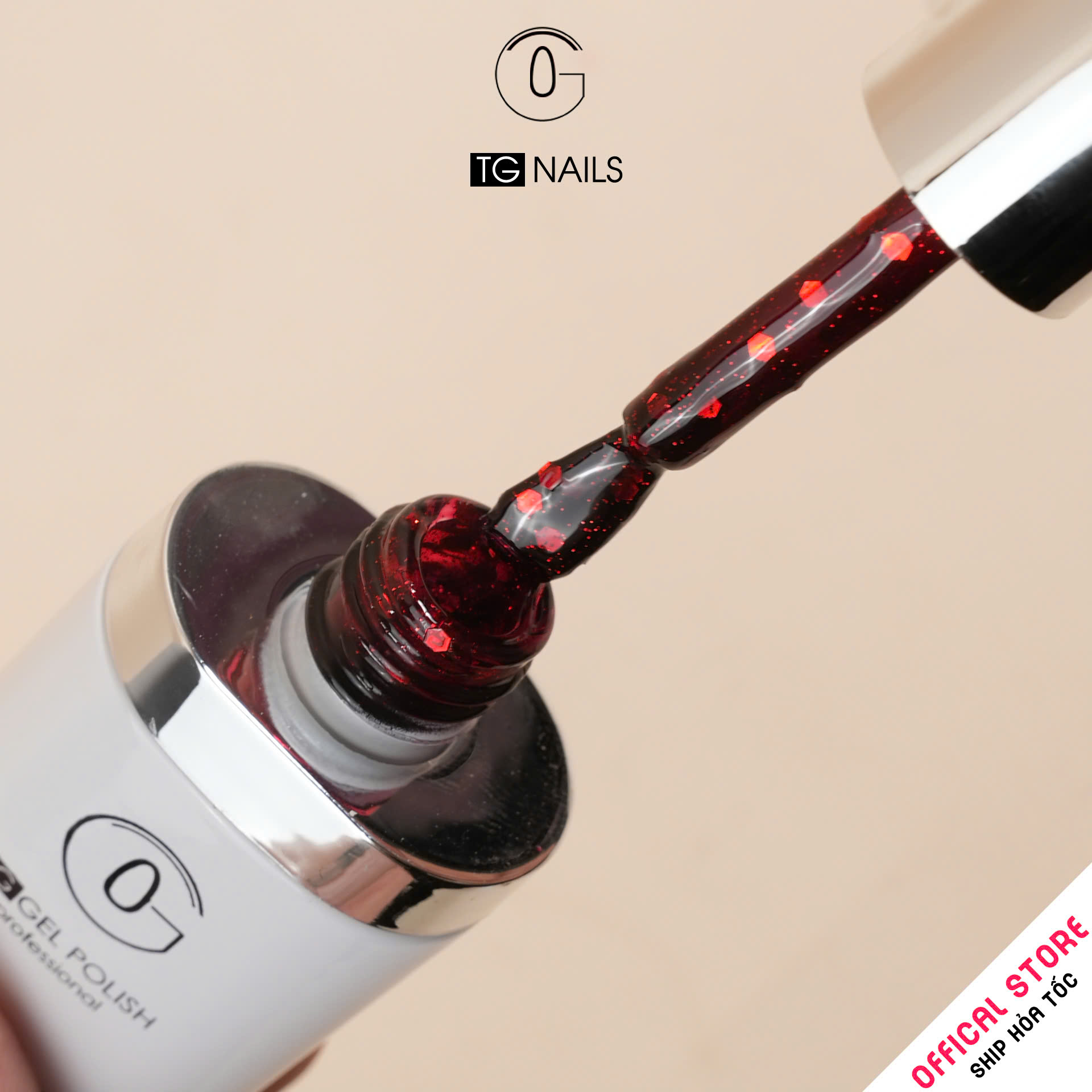 Sơn móng gel TG. Dung tích: 15ml/ lọ. Nhãn hàng TG nail._thumbnail_4