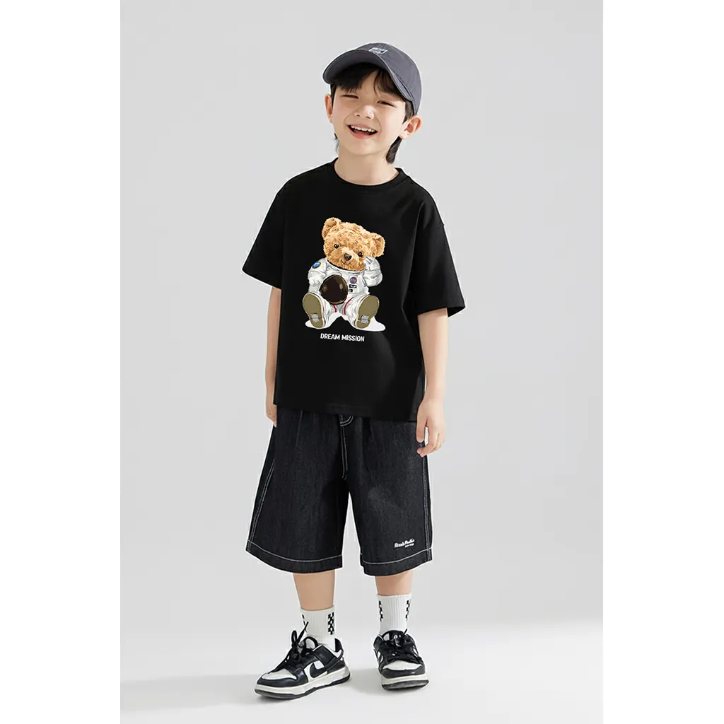 Áo thun kid form rộng Gấu Teddy dễ thương Kado vải cotton thoáng mát thoải mái cho bé 2915_thumbnail_4