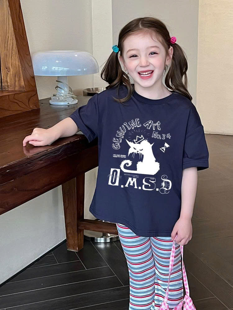 Áo thun cho bé form rộng dáng ngắn AED2275 Miucho Kid chất vải cotton mềm mại thoáng mát in graphic_thumbnail_2