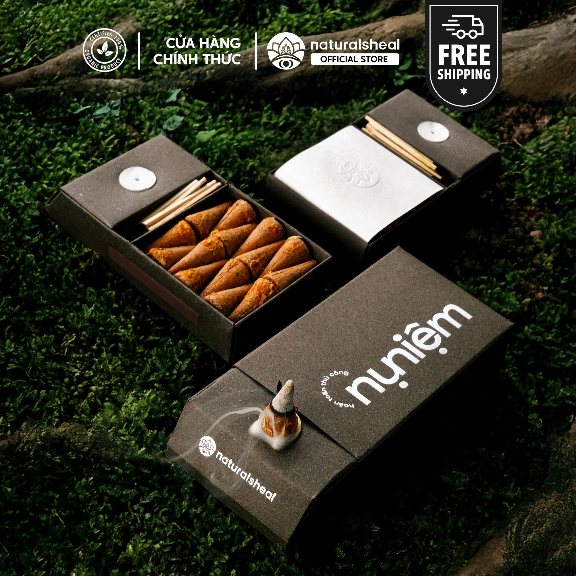 Nụ Niệm Thủ Công - Palo Santo, Trầm Hương, Xô Thơm | 28 Nụ Kèm Đế Đốt | Nhang Nụ Thanh Tẩy